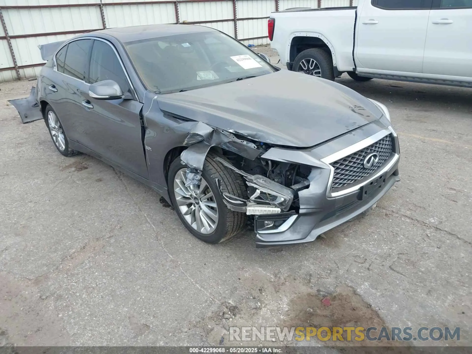 1 Photograph of a damaged car JN1EV7AP6KM518141 INFINITI Q50 2019