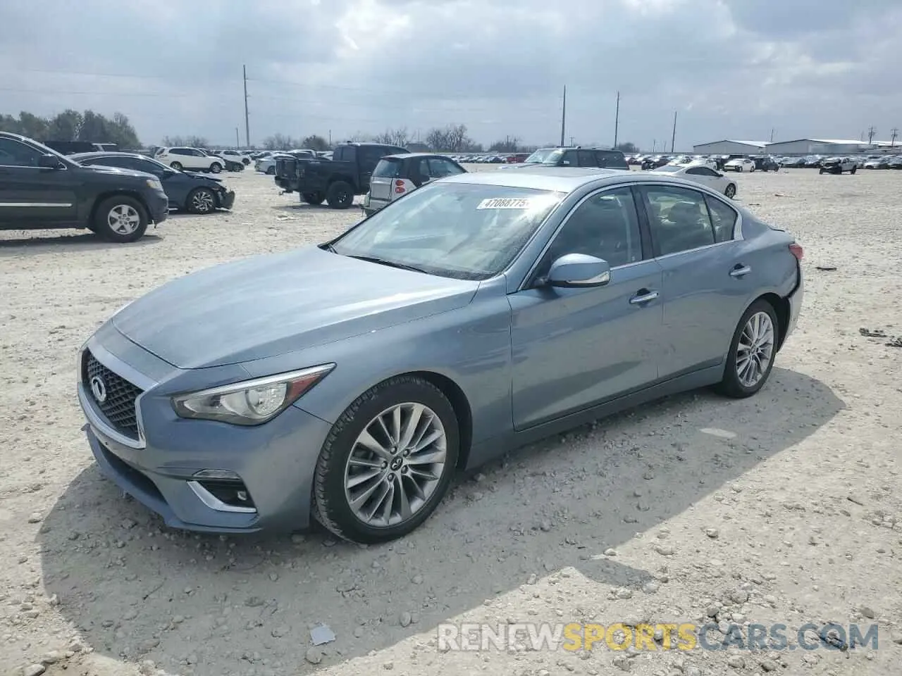 1 Photograph of a damaged car JN1EV7AP6KM519371 INFINITI Q50 2019