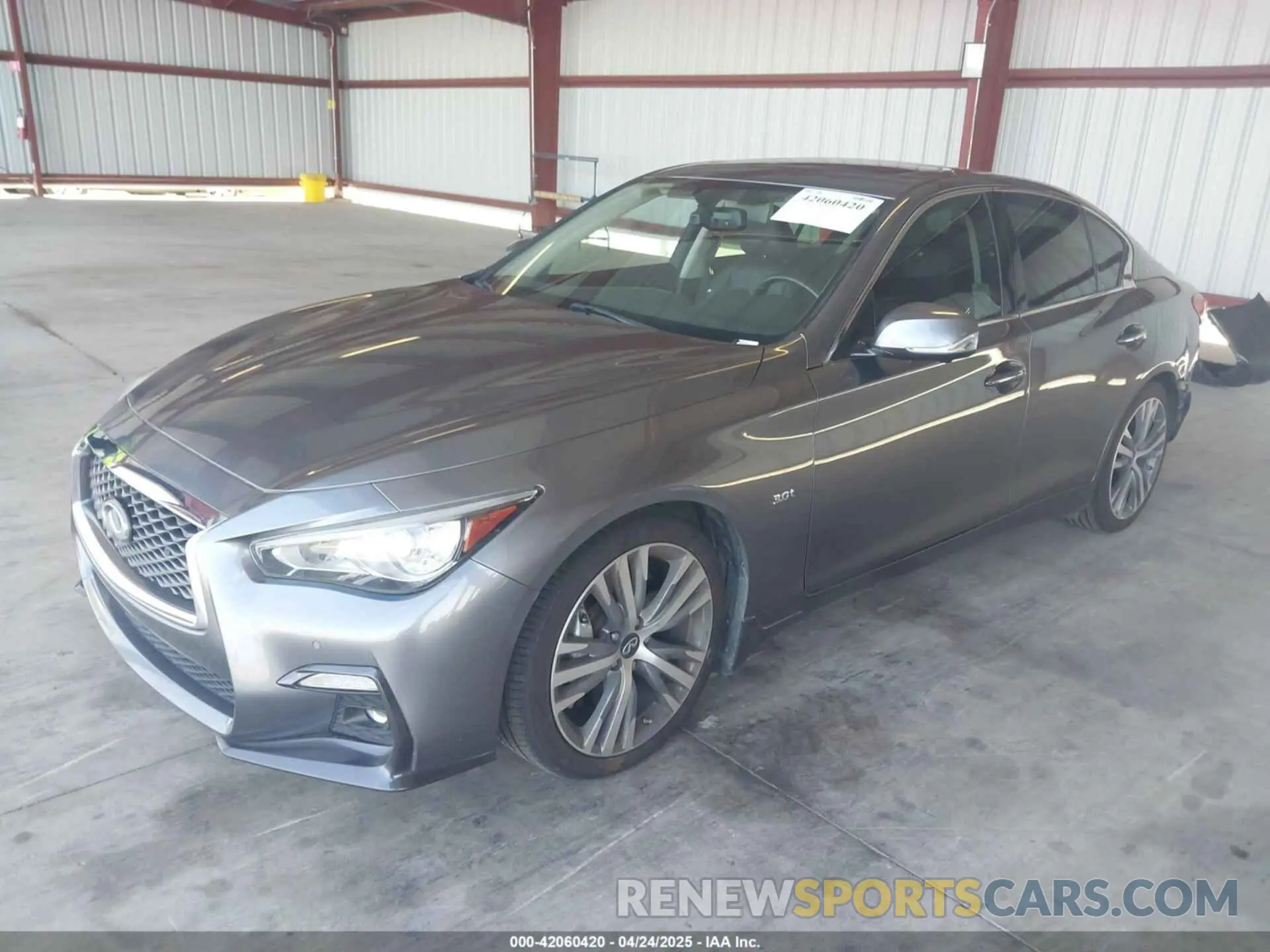 2 Фотография поврежденного автомобиля JN1EV7AP6KM541659 INFINITI Q50 2019