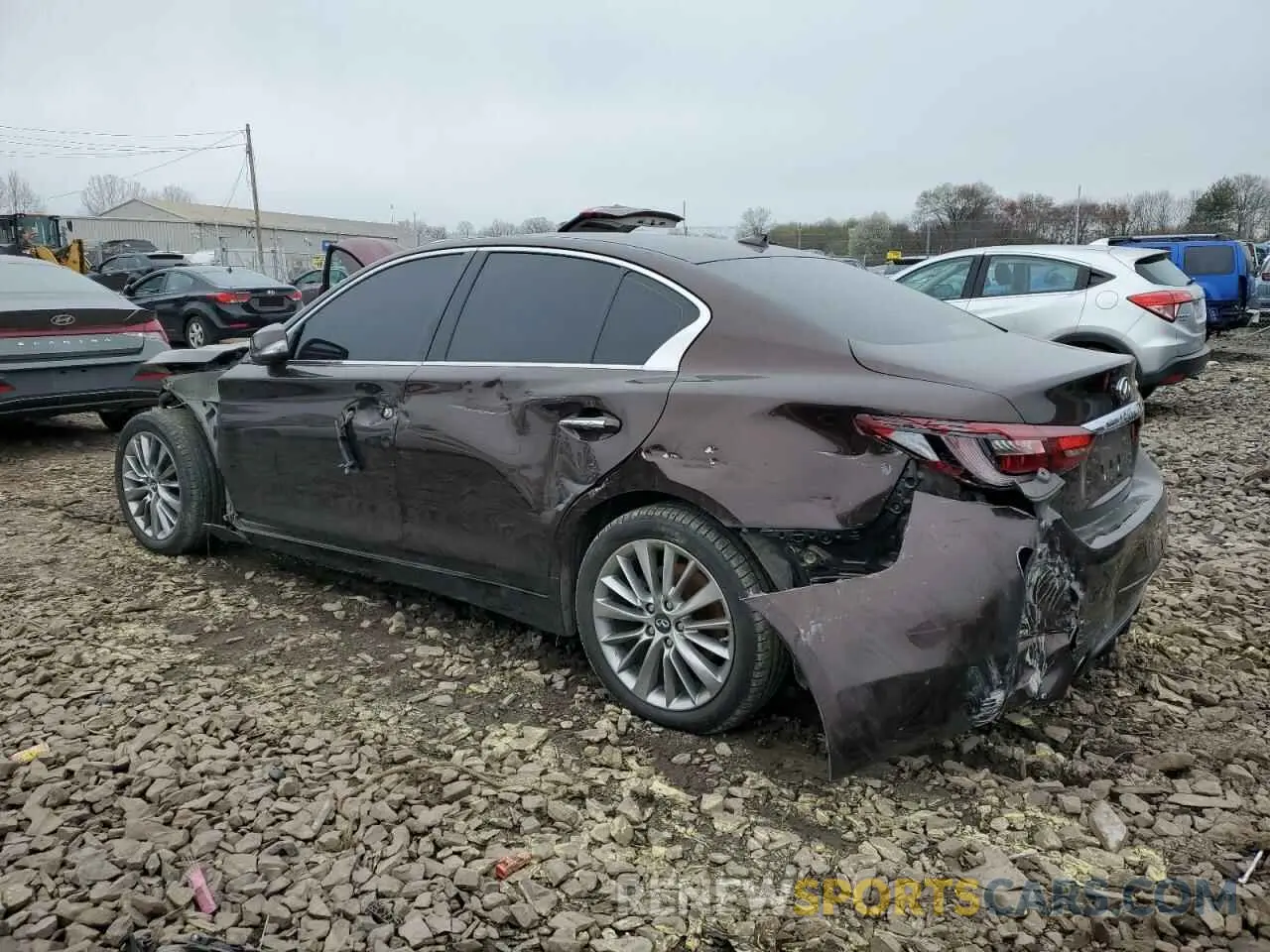 2 Photograph of a damaged car JN1EV7AP7KM512655 INFINITI Q50 2019