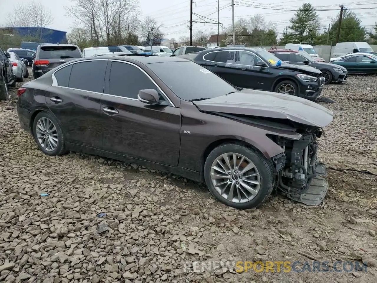 4 Photograph of a damaged car JN1EV7AP7KM512655 INFINITI Q50 2019