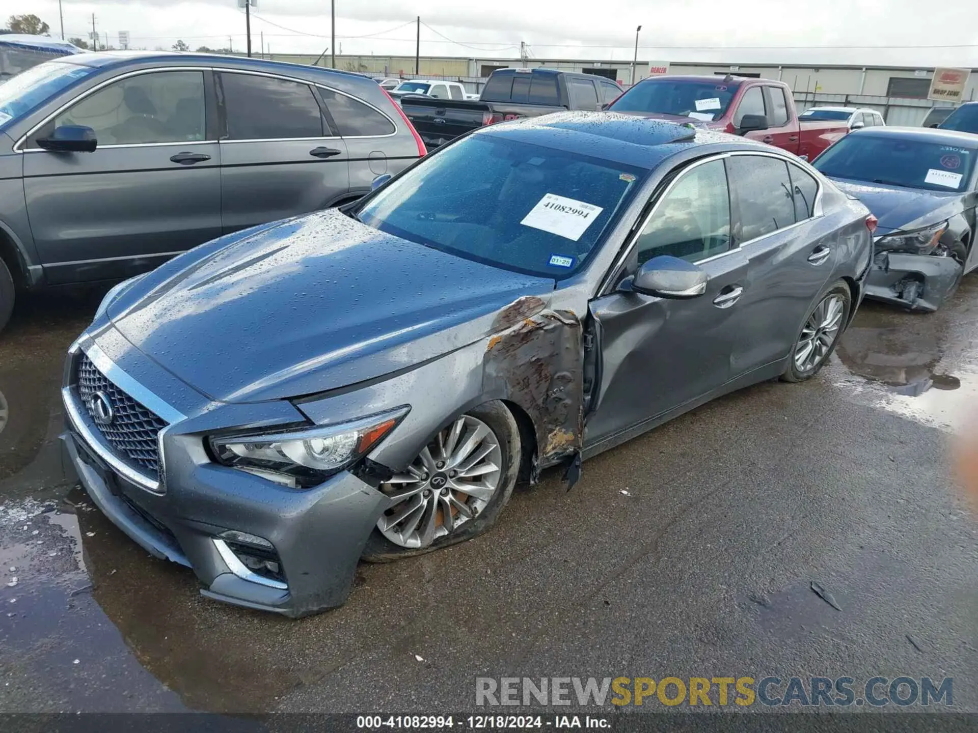 2 Фотография поврежденного автомобиля JN1EV7AP9KM542577 INFINITI Q50 2019