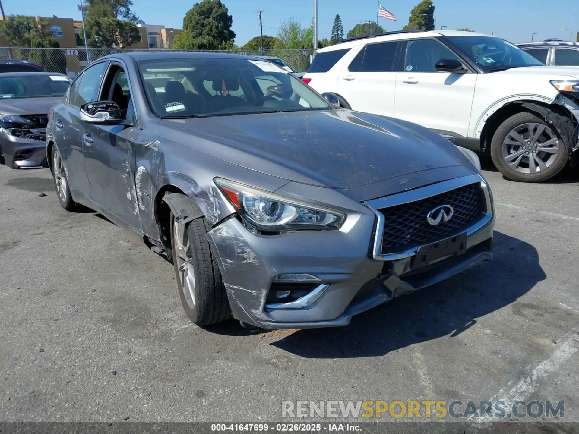 1 Фотография поврежденного автомобиля JN1EV7APXKM511385 INFINITI Q50 2019