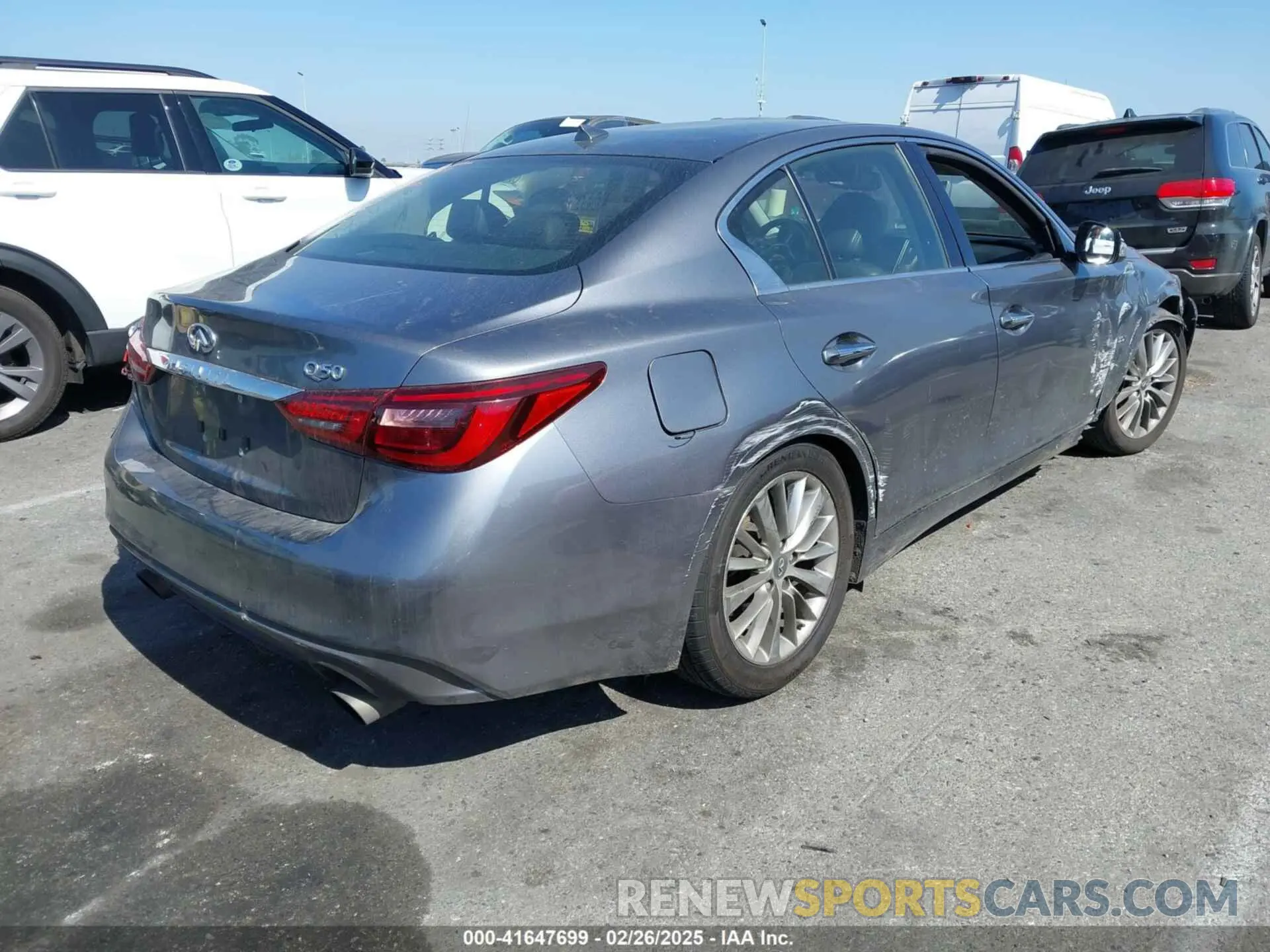 4 Фотография поврежденного автомобиля JN1EV7APXKM511385 INFINITI Q50 2019