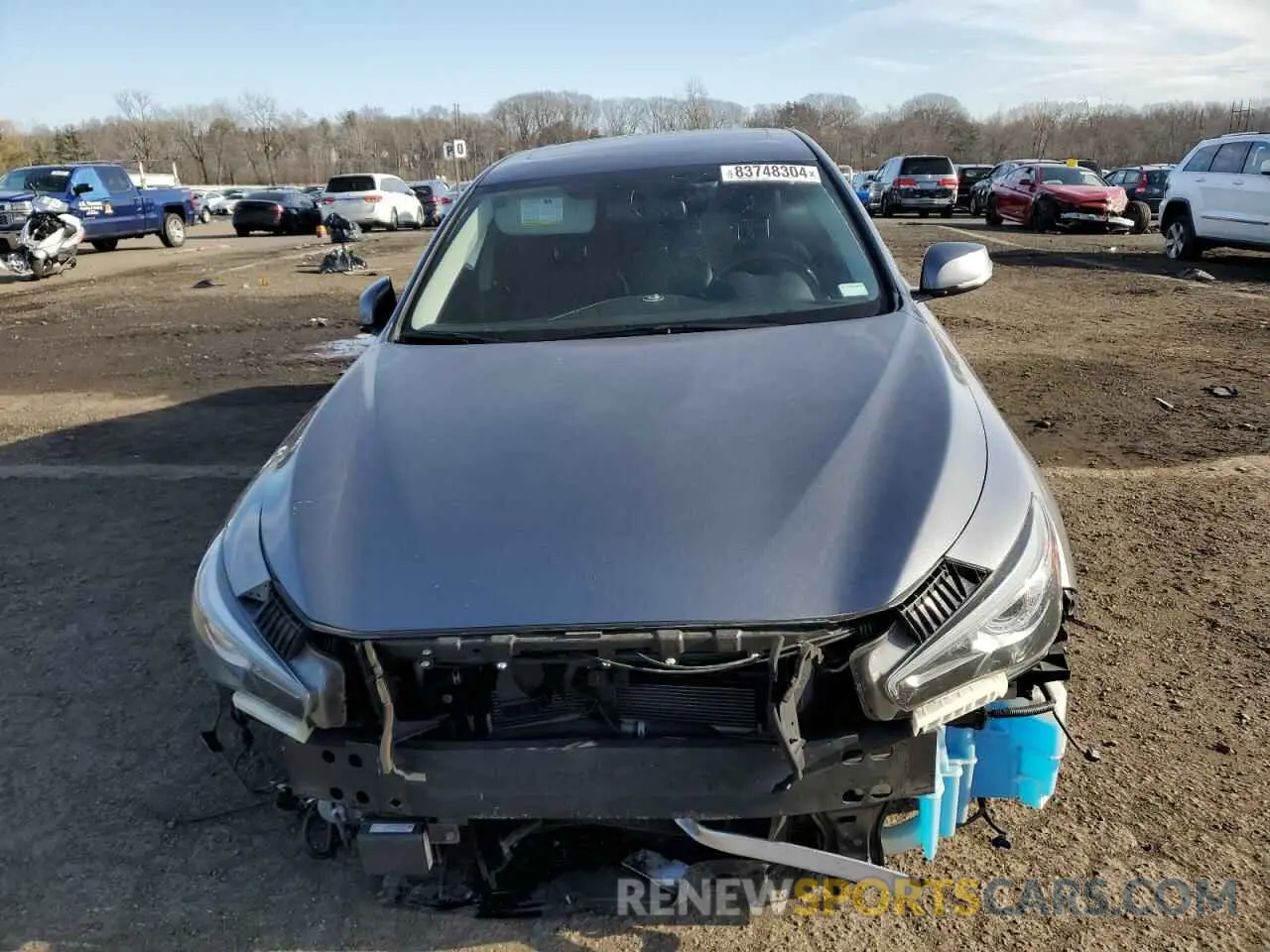 5 Photograph of a damaged car JN1EV7AR0KM593743 INFINITI Q50 2019