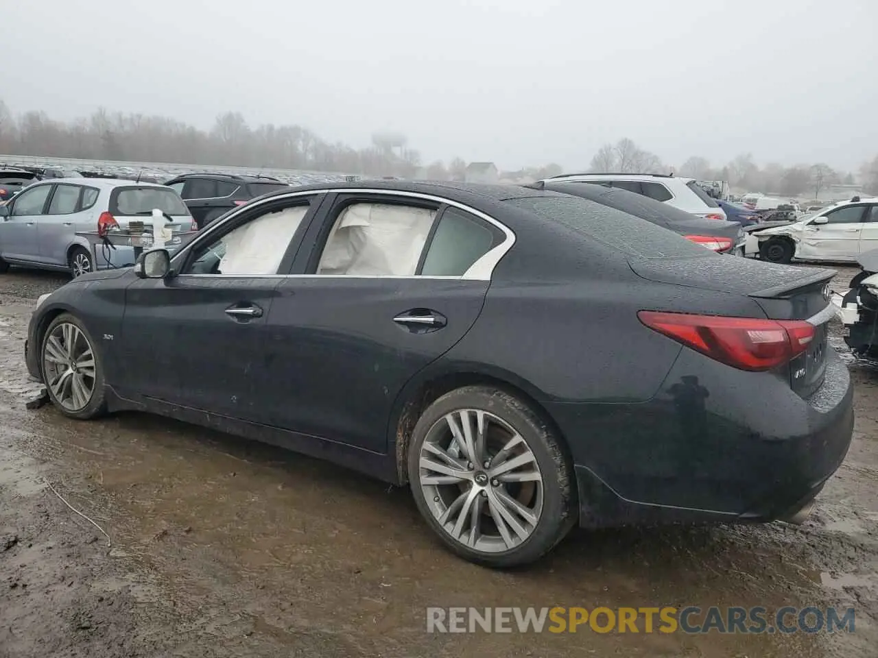 2 Photograph of a damaged car JN1EV7AR1KM550433 INFINITI Q50 2019