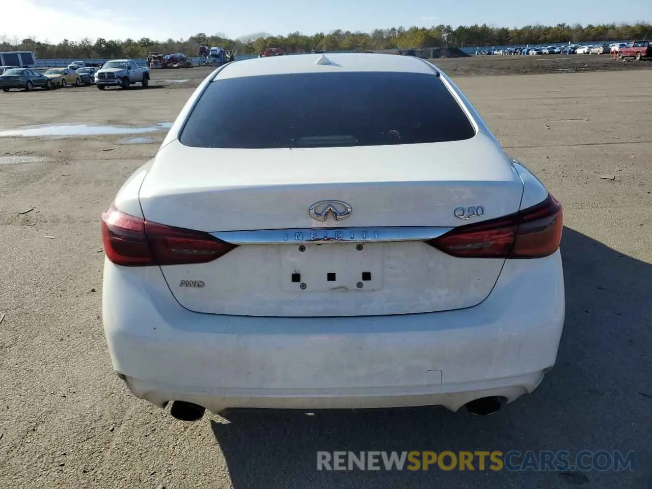 6 Photograph of a damaged car JN1EV7AR1KM554353 INFINITI Q50 2019