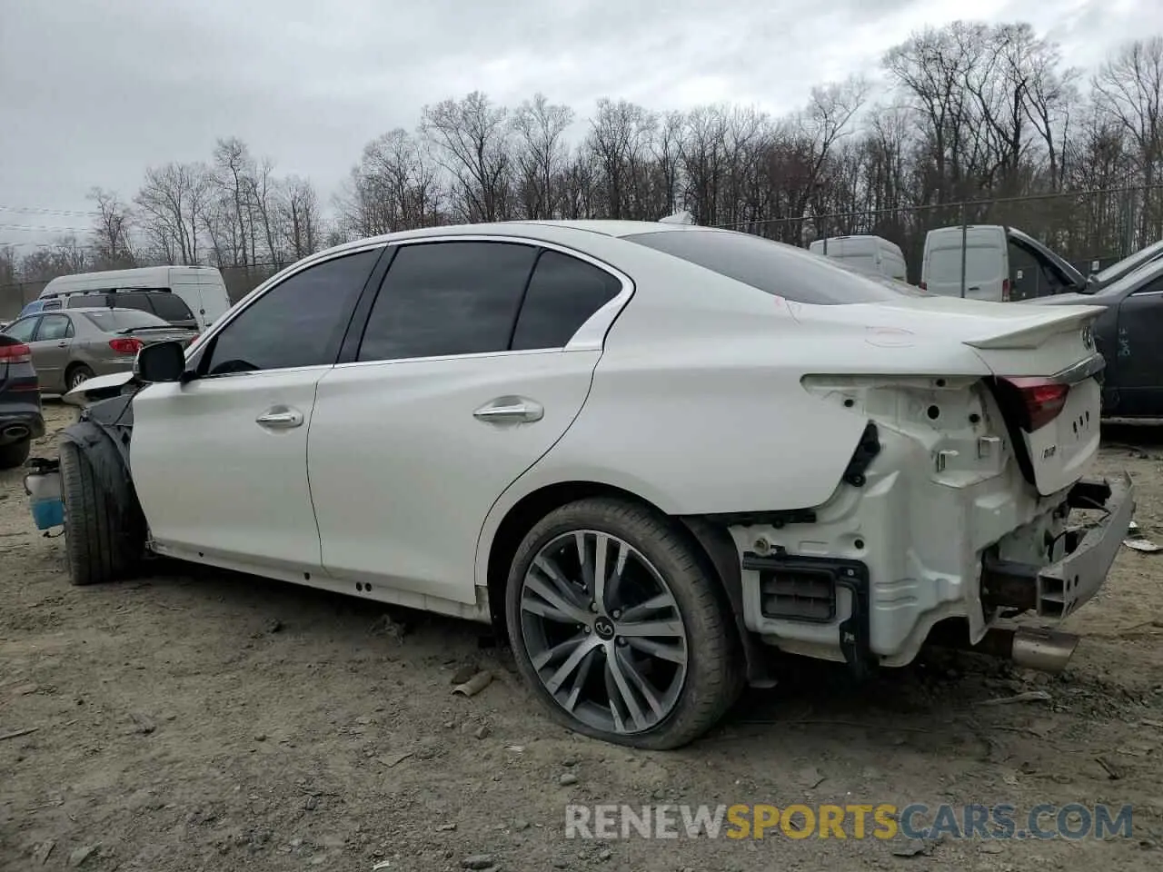 2 Photograph of a damaged car JN1EV7AR3KM593705 INFINITI Q50 2019