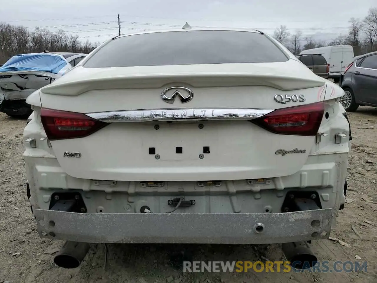 6 Photograph of a damaged car JN1EV7AR3KM593705 INFINITI Q50 2019