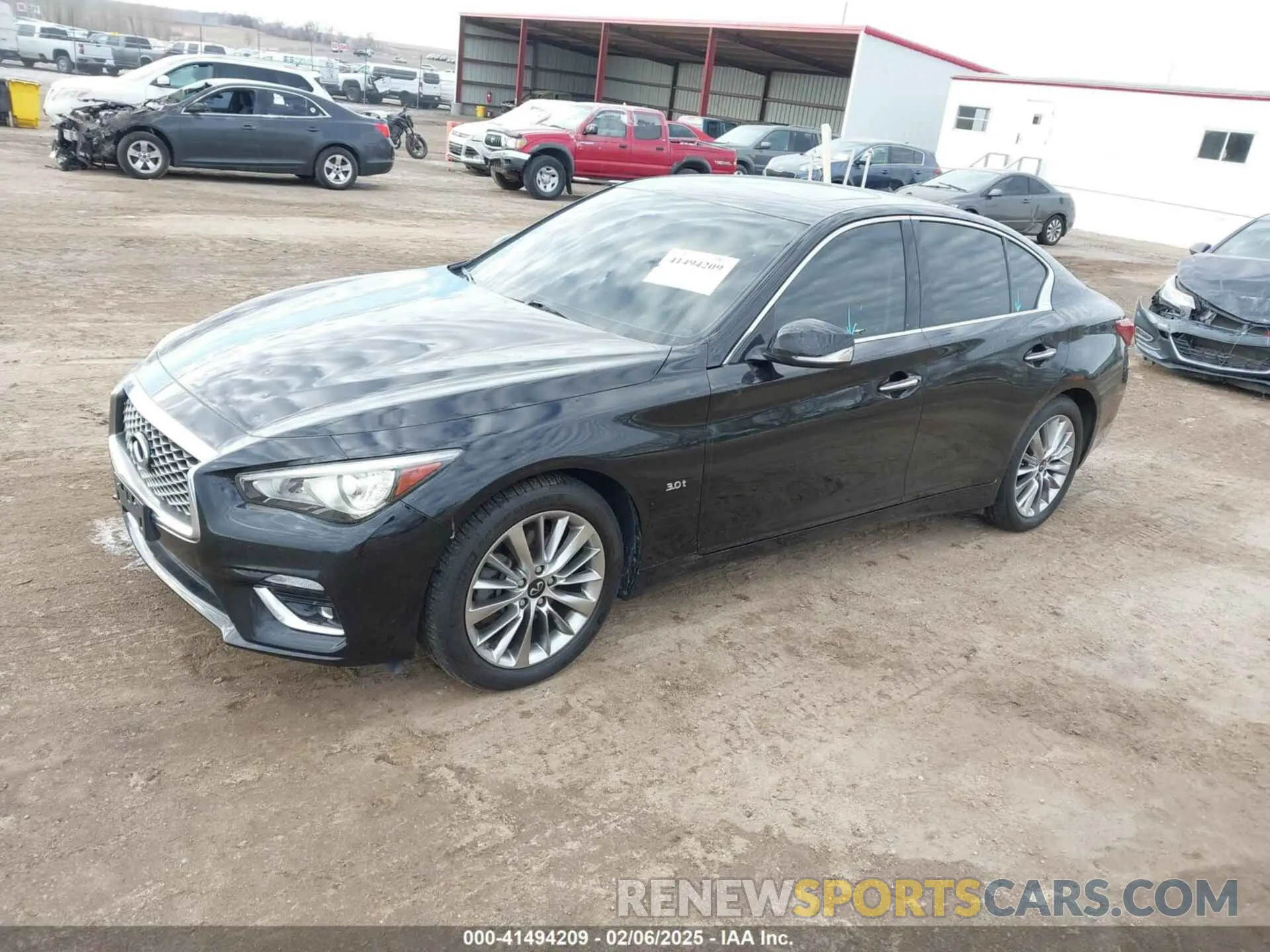 2 Photograph of a damaged car JN1EV7AR4KM591283 INFINITI Q50 2019