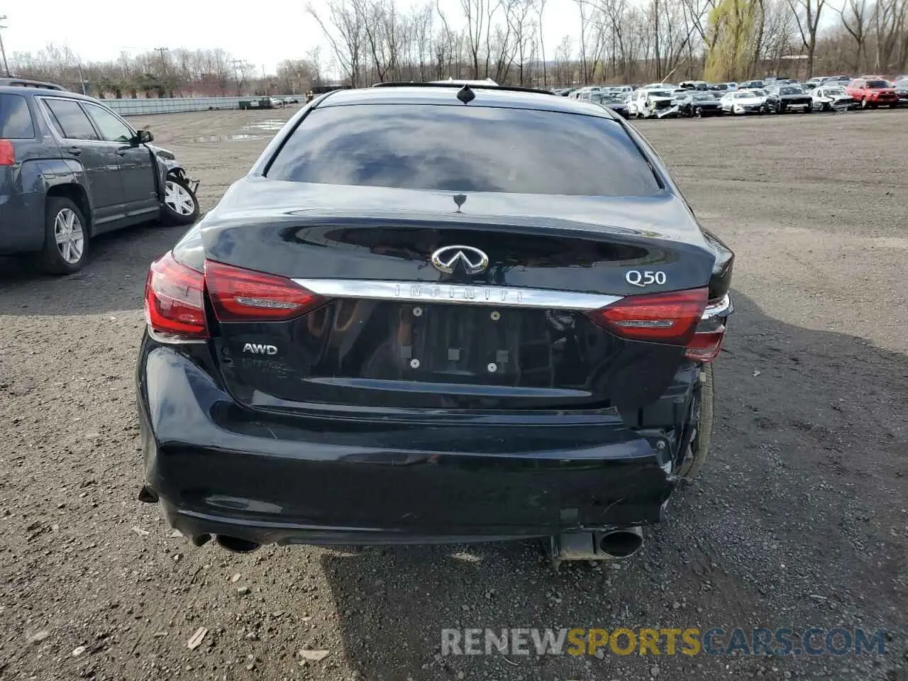 6 Photograph of a damaged car JN1EV7AR4KM592160 INFINITI Q50 2019