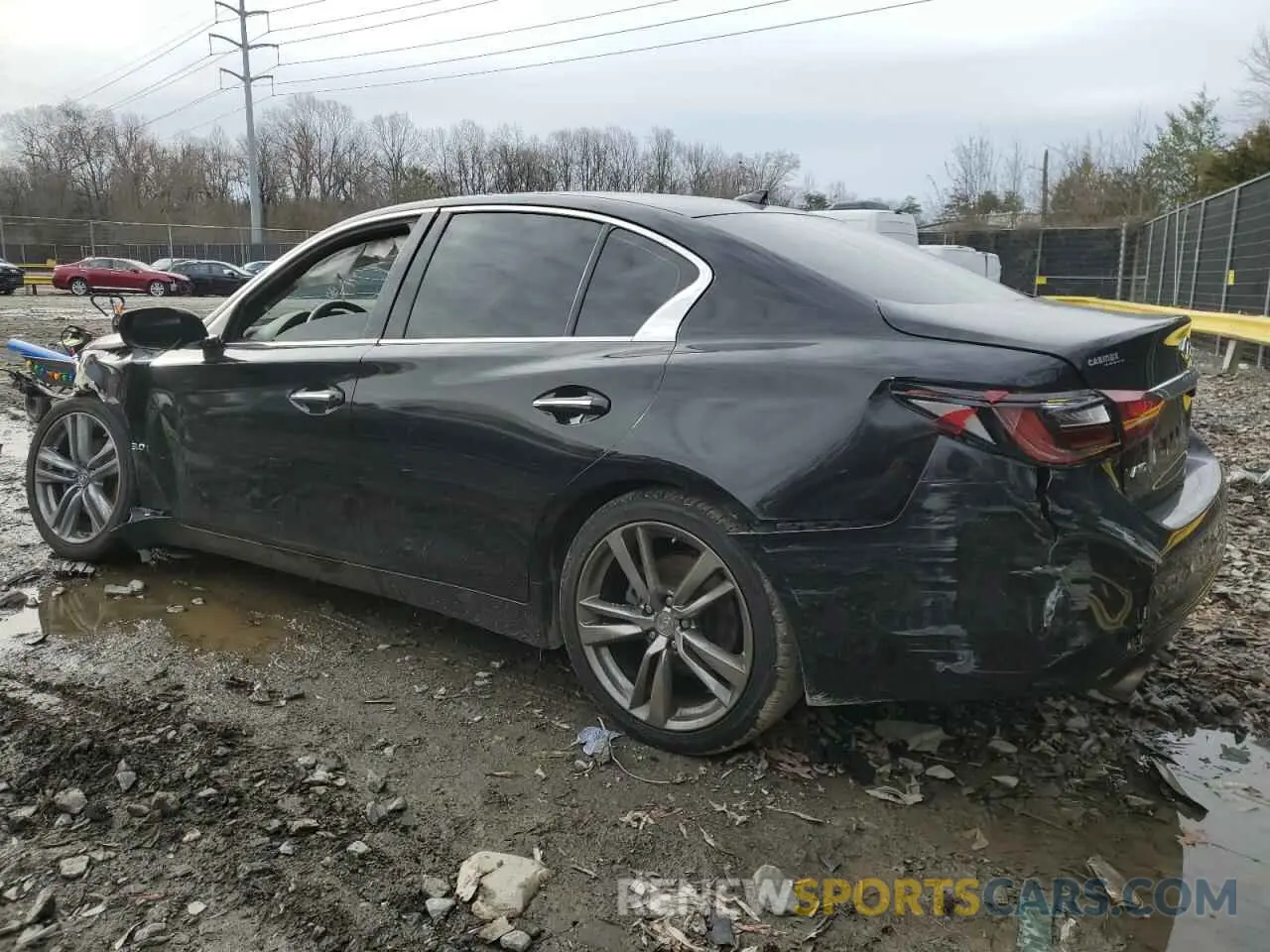 2 Photograph of a damaged car JN1EV7AR4KM592384 INFINITI Q50 2019
