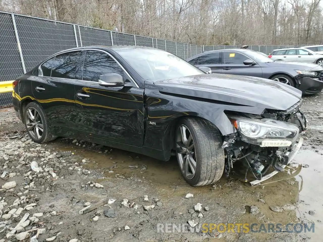 4 Photograph of a damaged car JN1EV7AR4KM592384 INFINITI Q50 2019