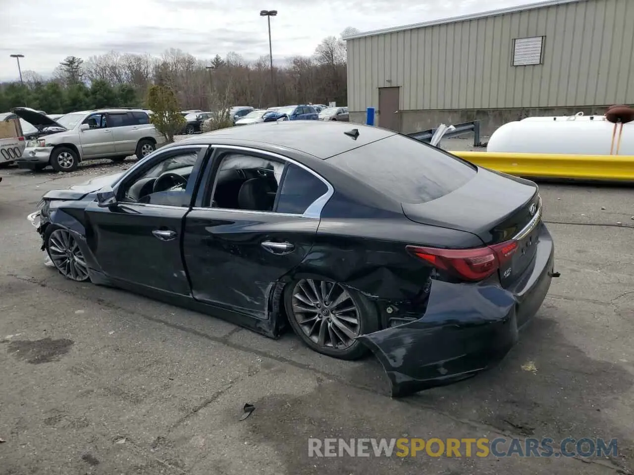 2 Photograph of a damaged car JN1EV7AR5KM551925 INFINITI Q50 2019