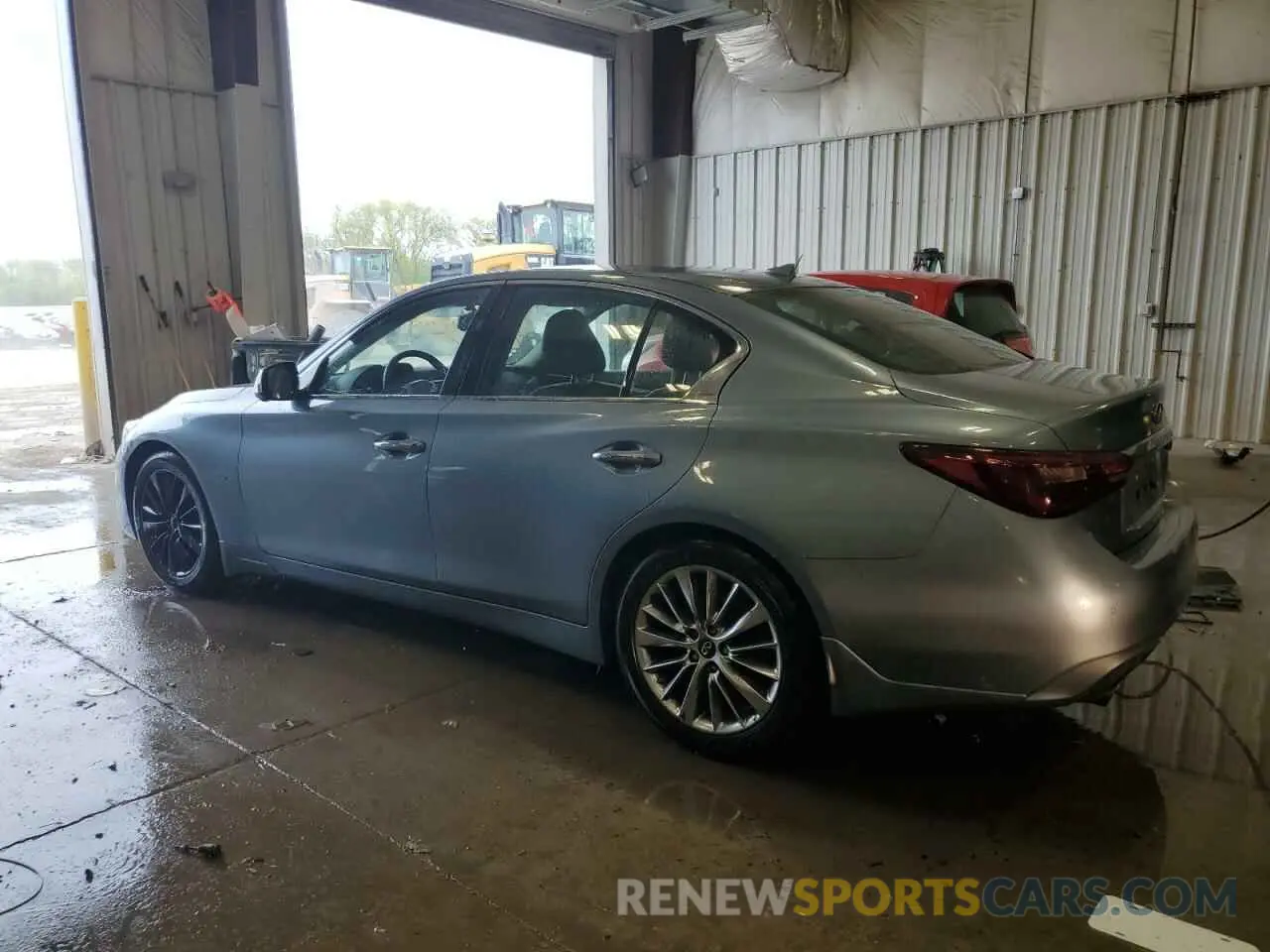 2 Photograph of a damaged car JN1EV7AR5KM553643 INFINITI Q50 2019