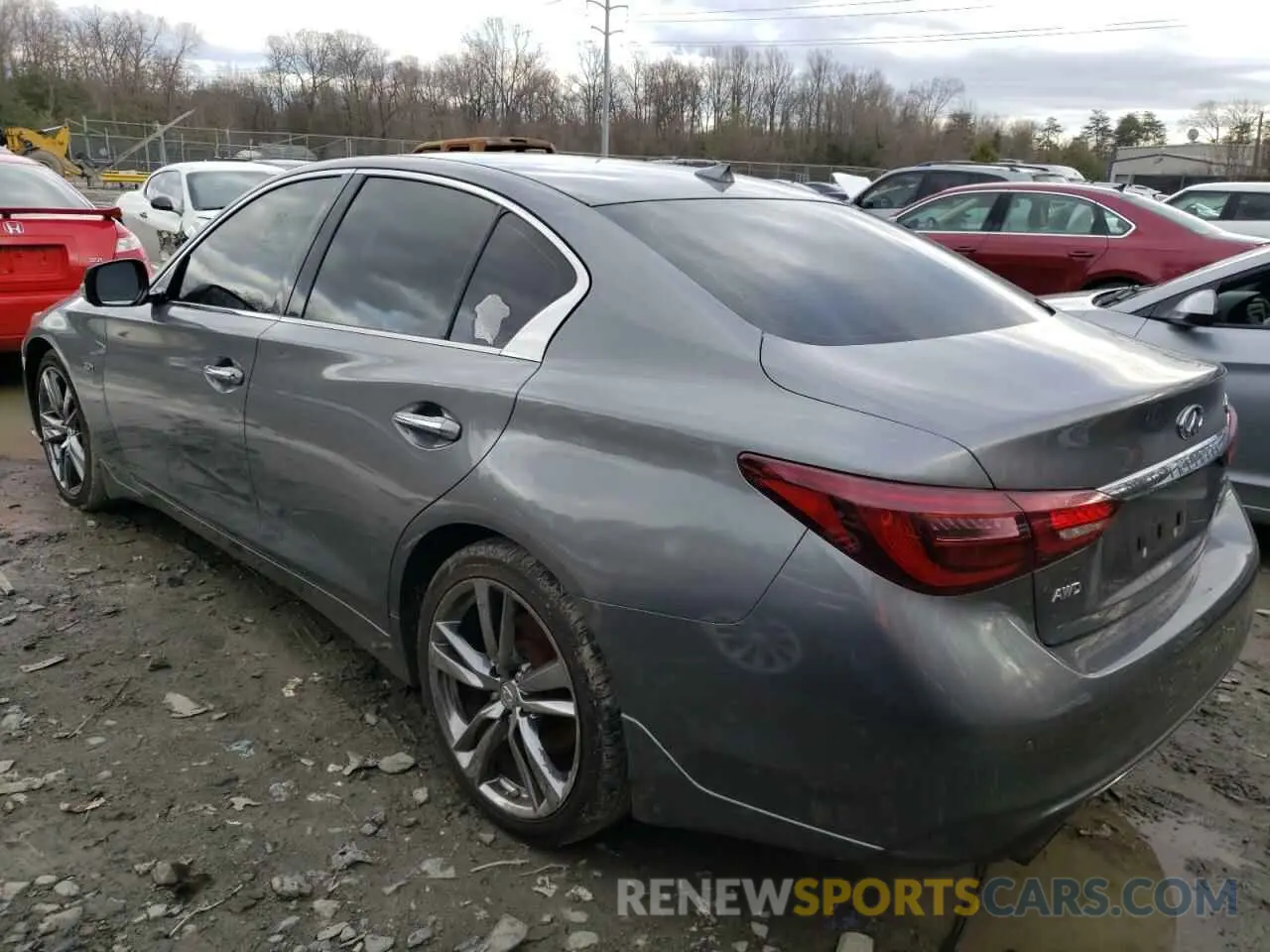 2 Photograph of a damaged car JN1EV7AR5KM591227 INFINITI Q50 2019