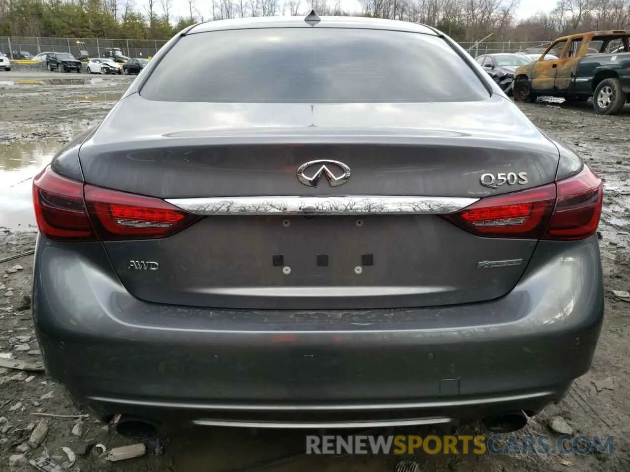 6 Photograph of a damaged car JN1EV7AR5KM591227 INFINITI Q50 2019