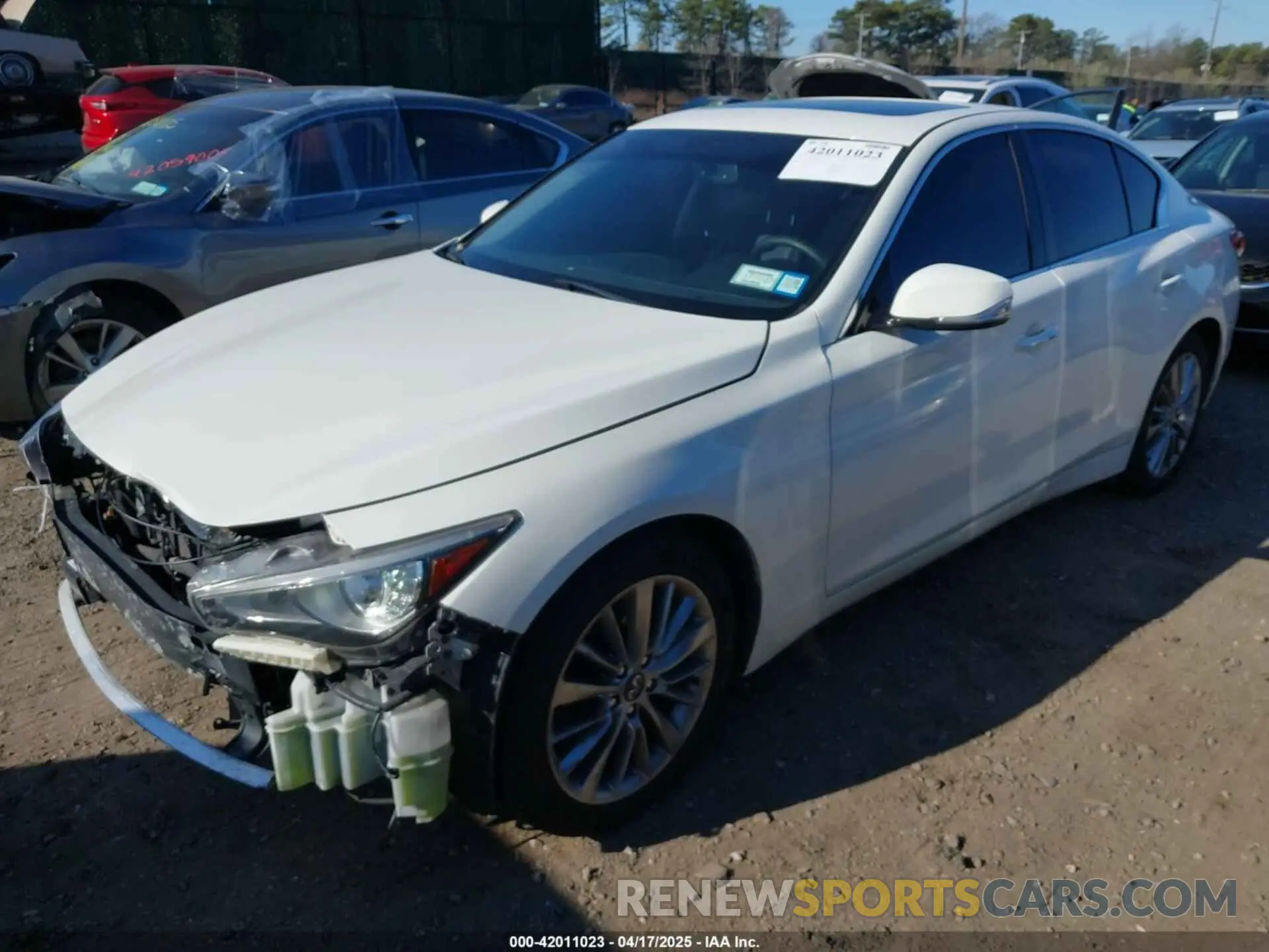 2 Фотография поврежденного автомобиля JN1EV7AR5KM594323 INFINITI Q50 2019