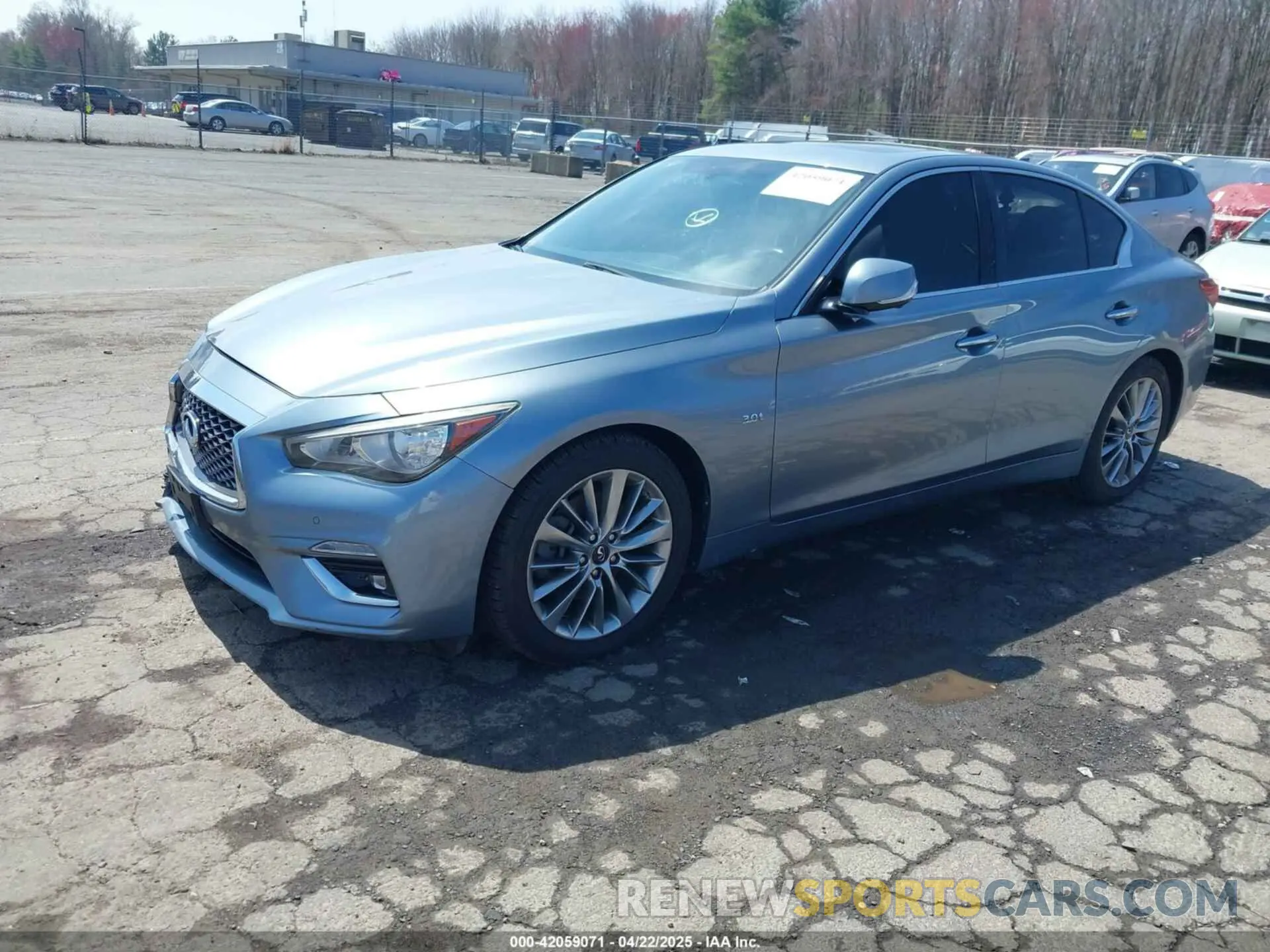 2 Photograph of a damaged car JN1EV7AR6KM550475 INFINITI Q50 2019