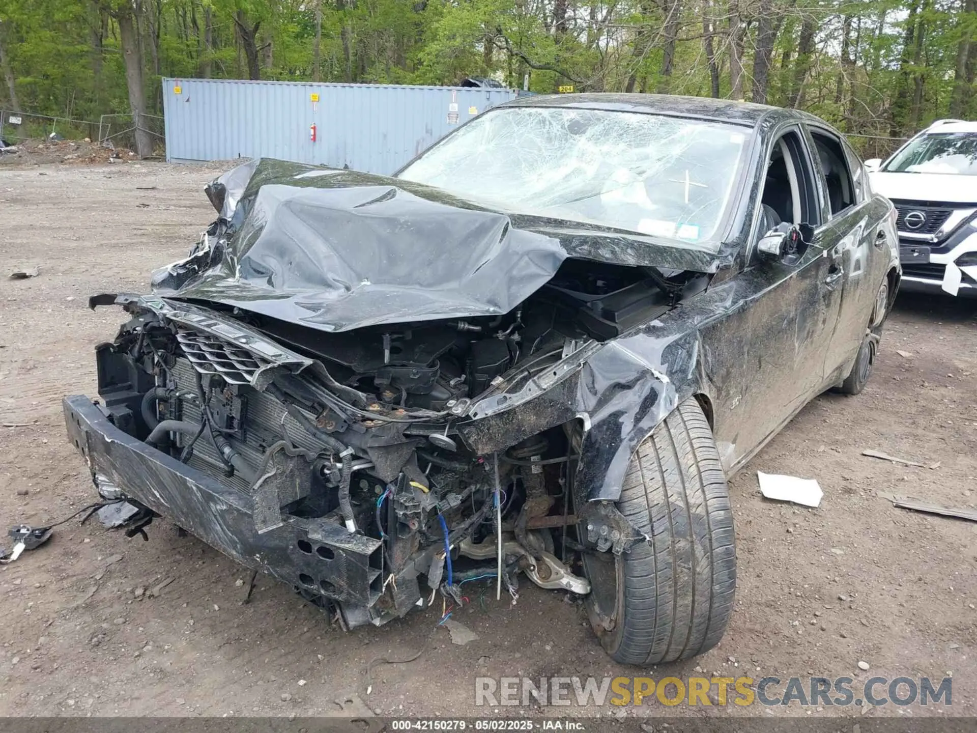 2 Photograph of a damaged car JN1EV7AR6KM555210 INFINITI Q50 2019