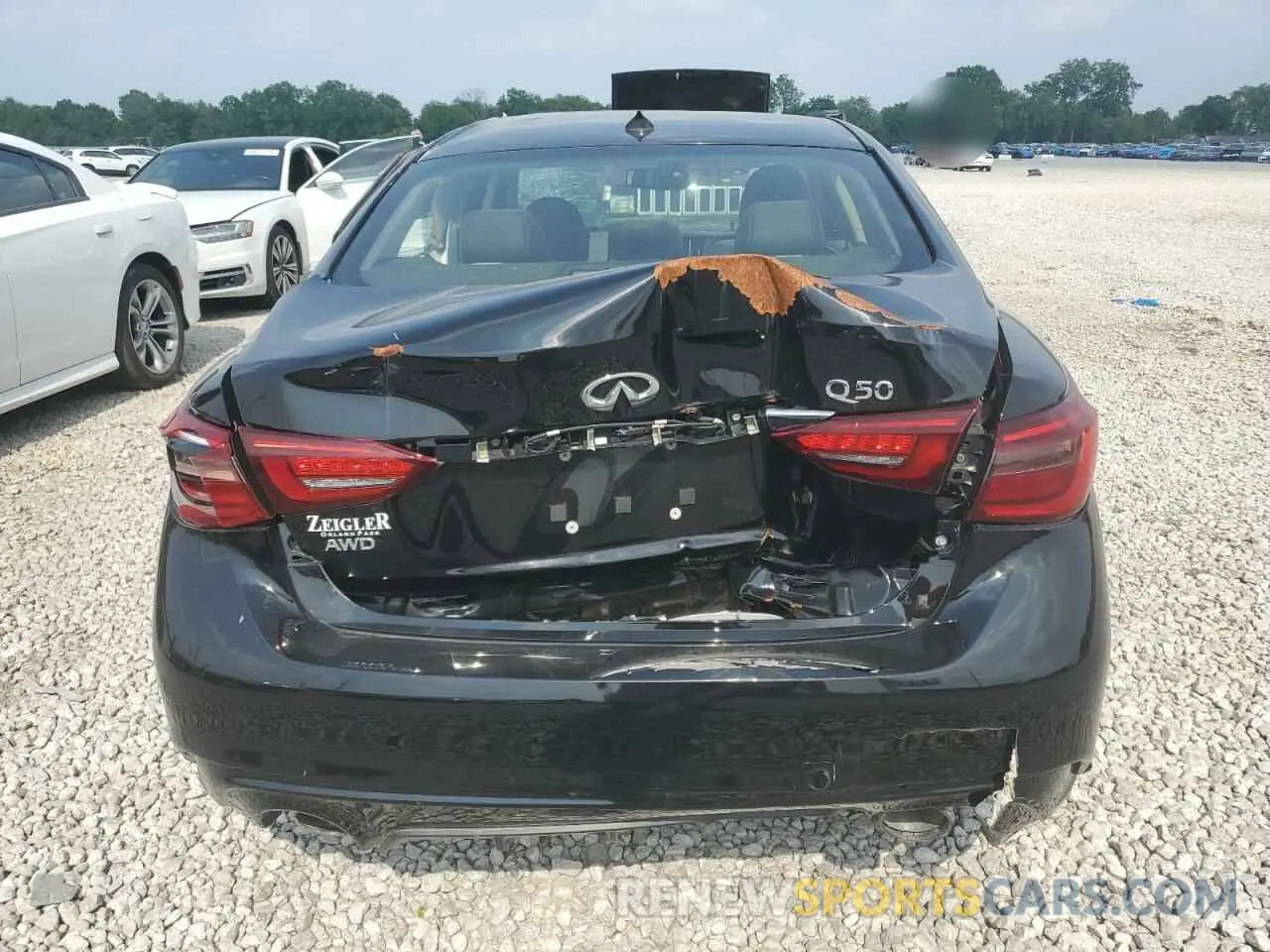 6 Photograph of a damaged car JN1EV7AR6KM556874 INFINITI Q50 2019