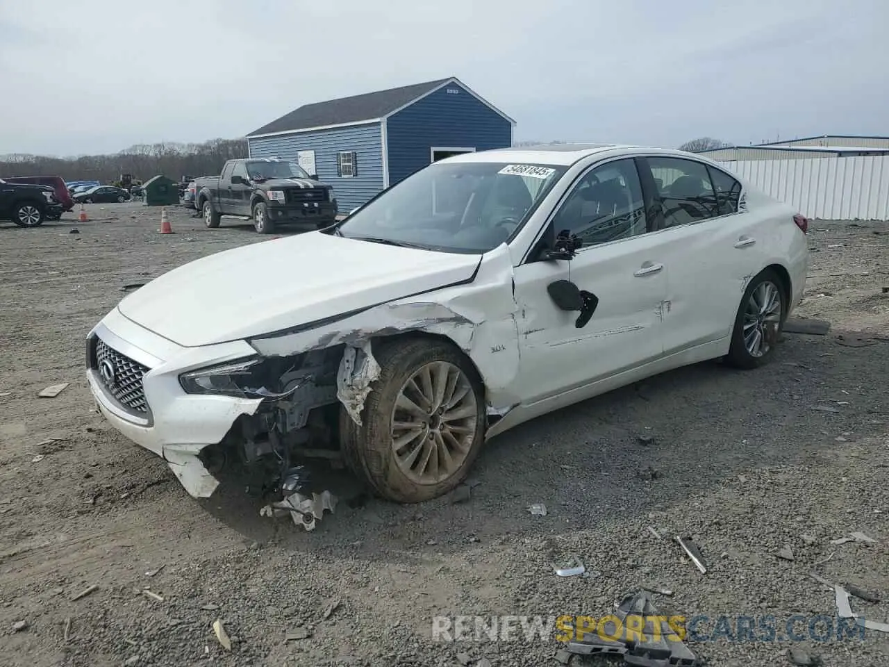 1 Photograph of a damaged car JN1EV7AR6KM590457 INFINITI Q50 2019