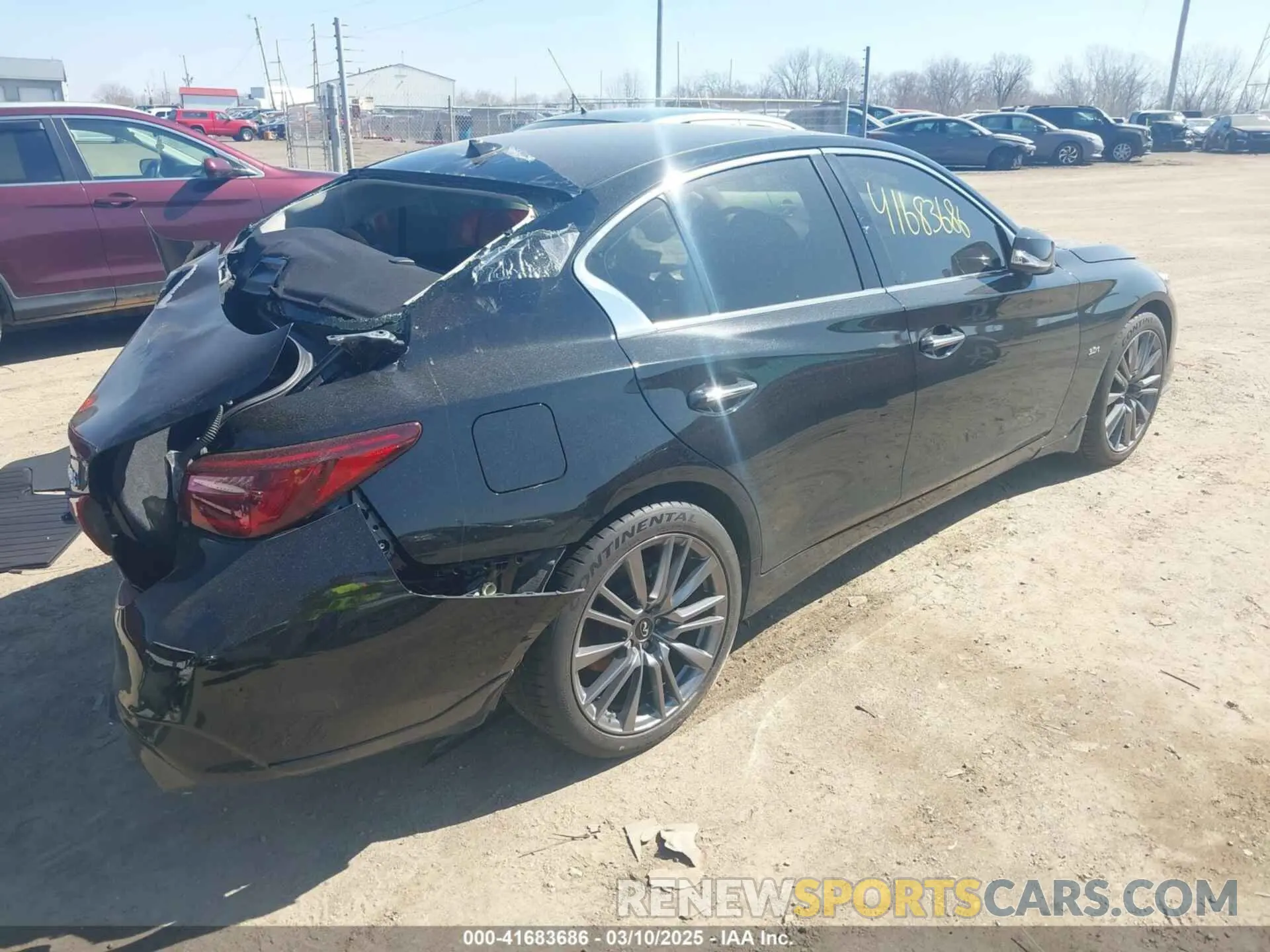 4 Фотография поврежденного автомобиля JN1EV7AR6KM591124 INFINITI Q50 2019
