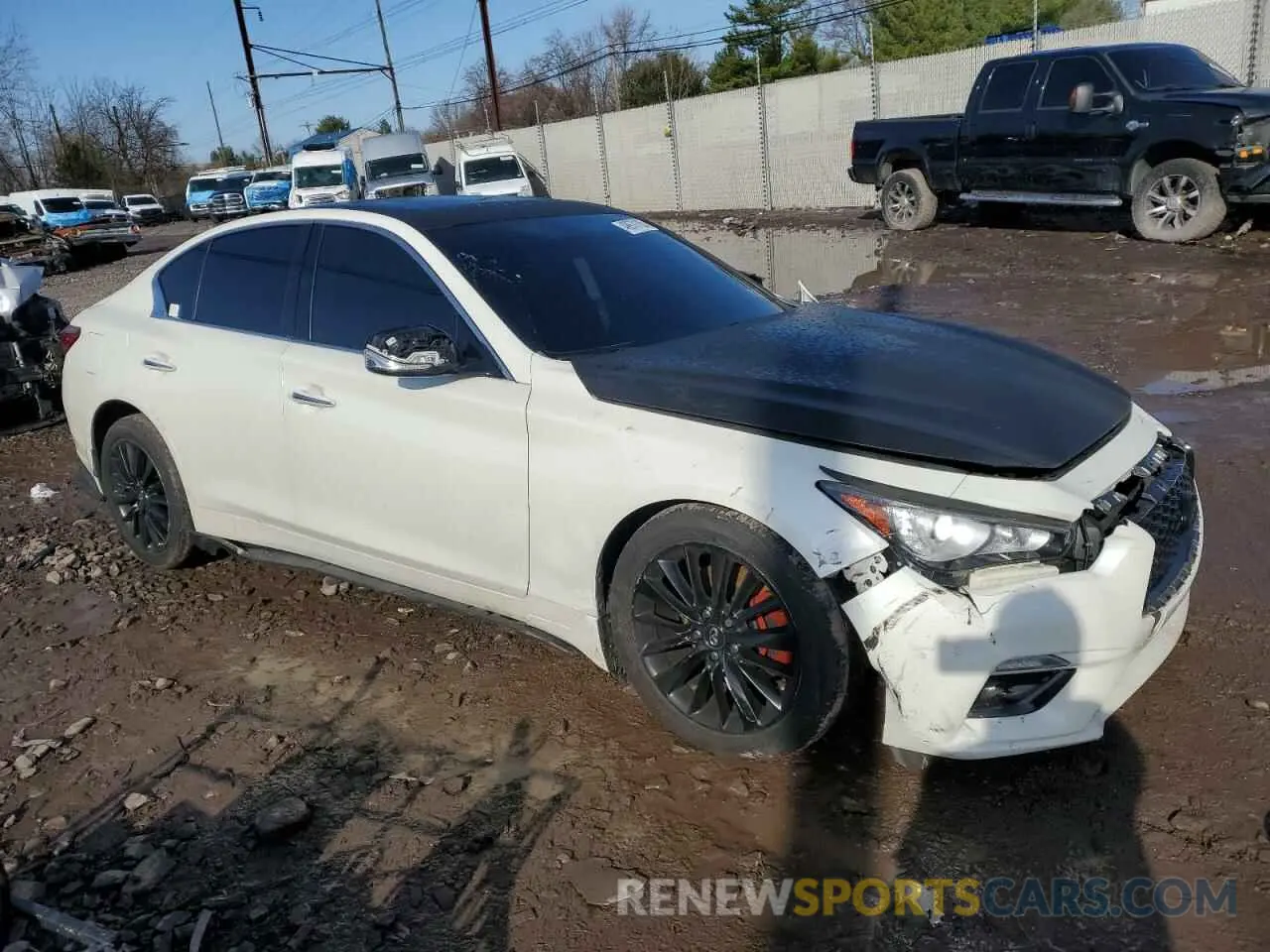 4 Photograph of a damaged car JN1EV7AR7KM550212 INFINITI Q50 2019