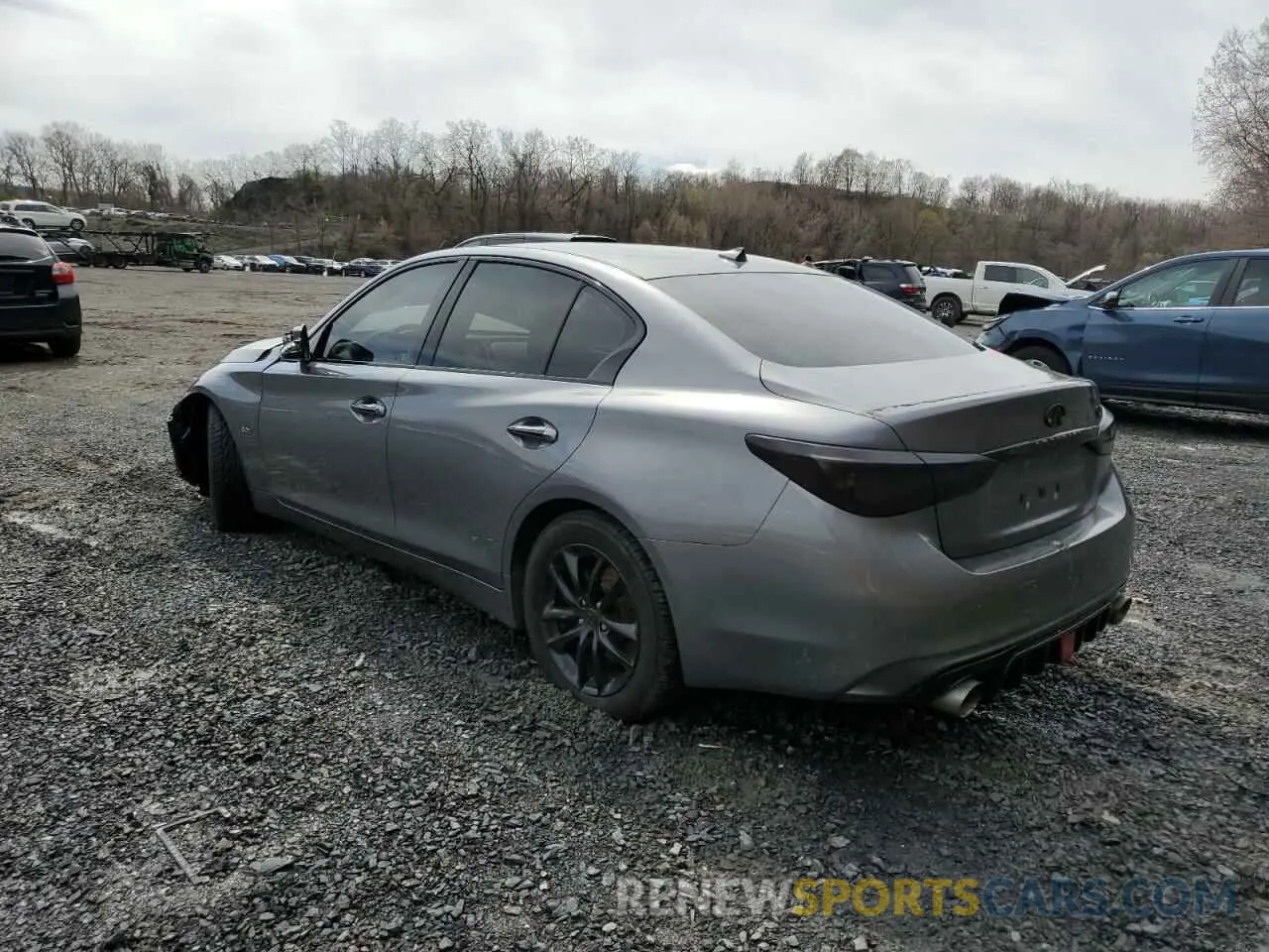 2 Photograph of a damaged car JN1EV7AR7KM557600 INFINITI Q50 2019