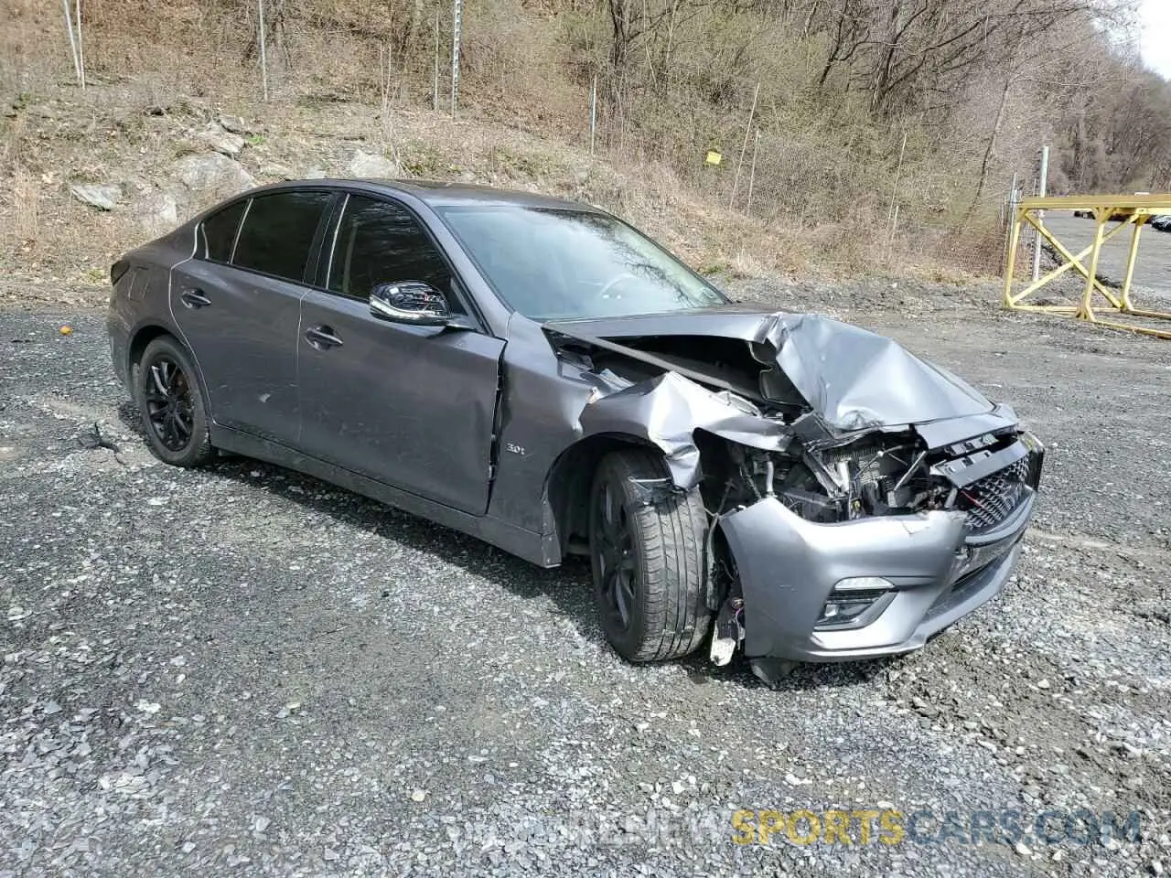 4 Photograph of a damaged car JN1EV7AR7KM557600 INFINITI Q50 2019
