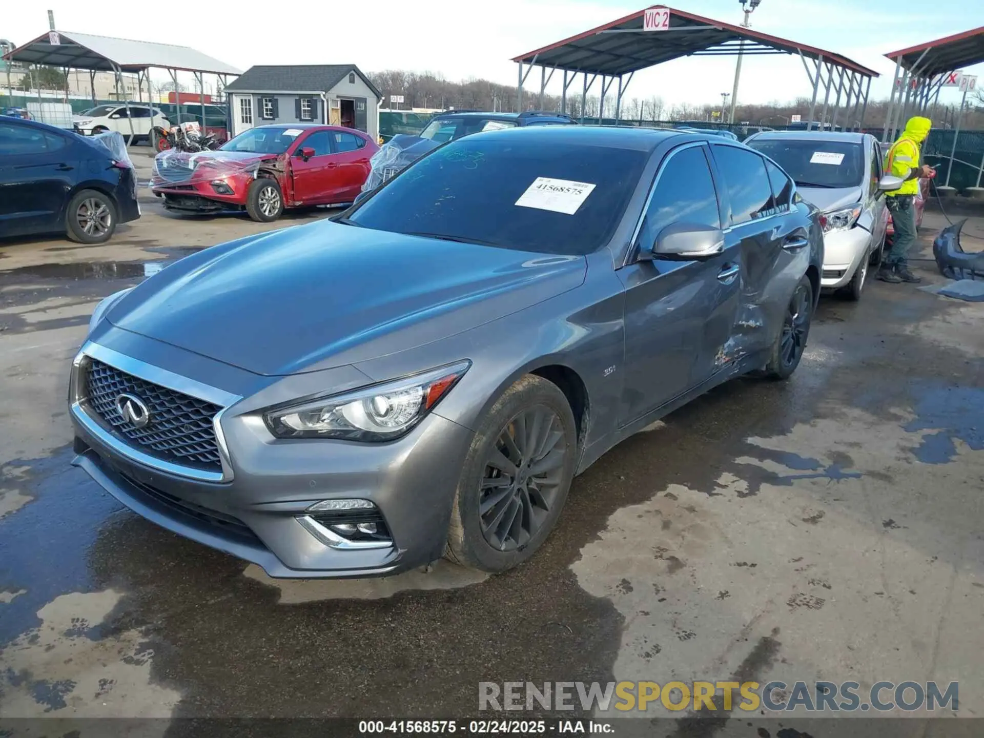 2 Фотография поврежденного автомобиля JN1EV7AR7KM559508 INFINITI Q50 2019