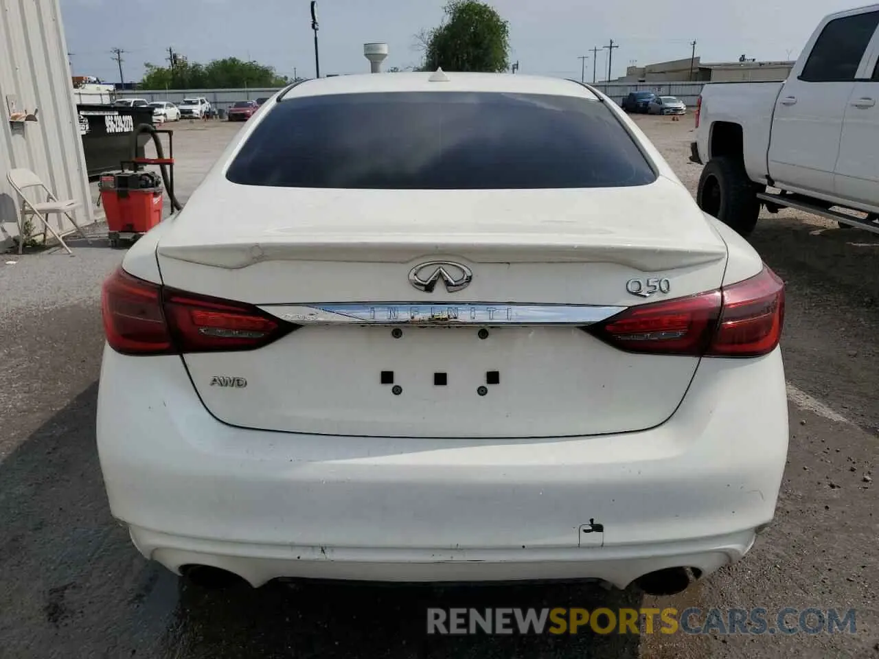6 Photograph of a damaged car JN1EV7AR8KM559128 INFINITI Q50 2019