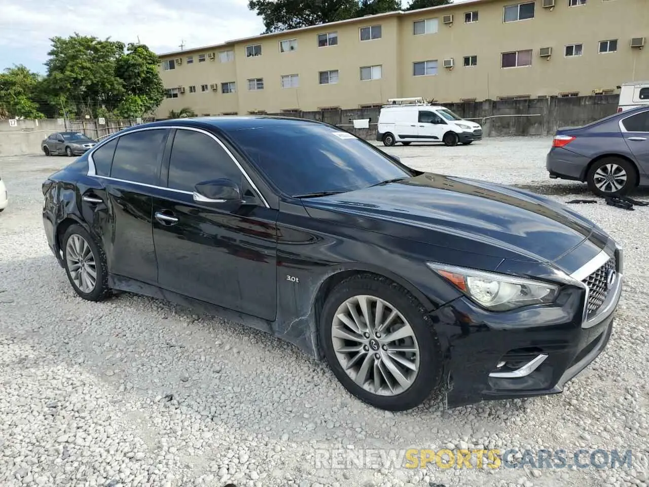 4 Photograph of a damaged car JN1EV7AR9KM554844 INFINITI Q50 2019