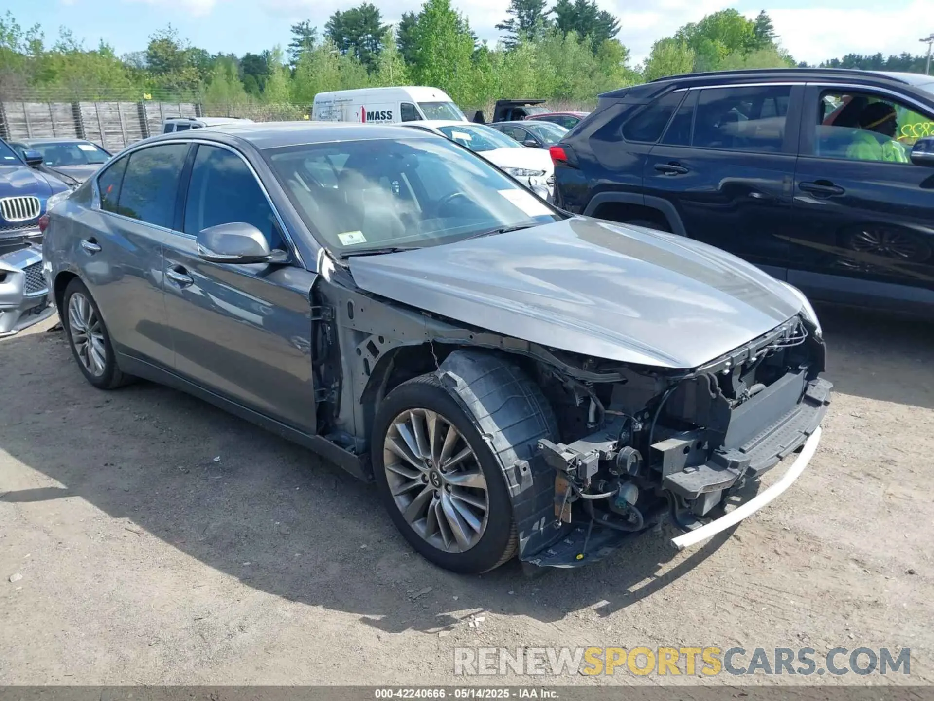 1 Фотография поврежденного автомобиля JN1EV7AR9KM558120 INFINITI Q50 2019
