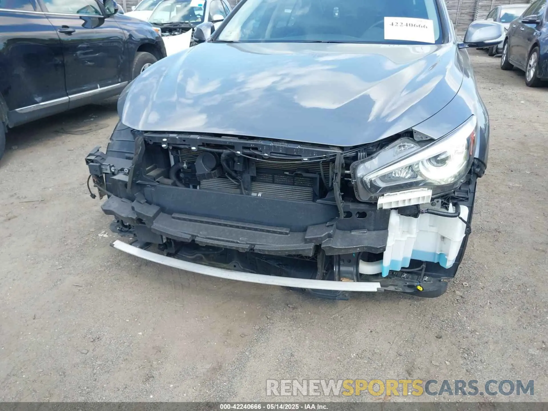 6 Фотография поврежденного автомобиля JN1EV7AR9KM558120 INFINITI Q50 2019