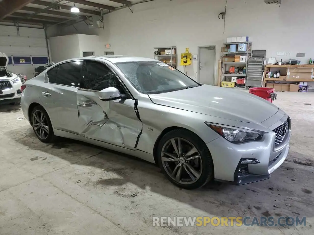 4 Photograph of a damaged car JN1EV7AR9KM591652 INFINITI Q50 2019