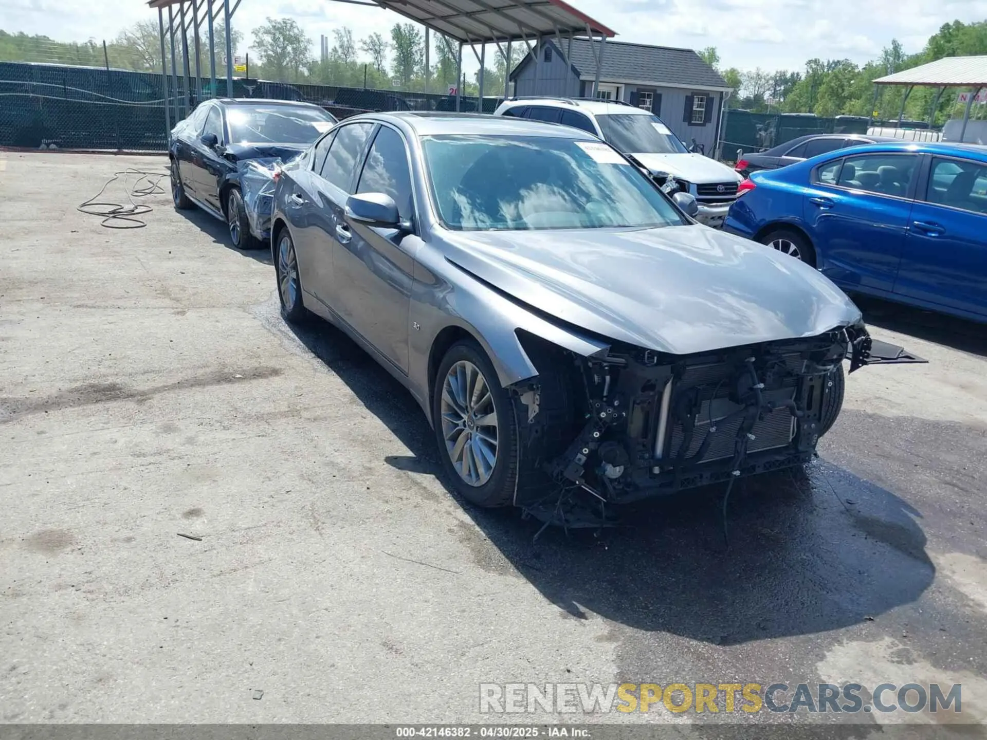 1 Photograph of a damaged car JN1EV7ARXKM552181 INFINITI Q50 2019