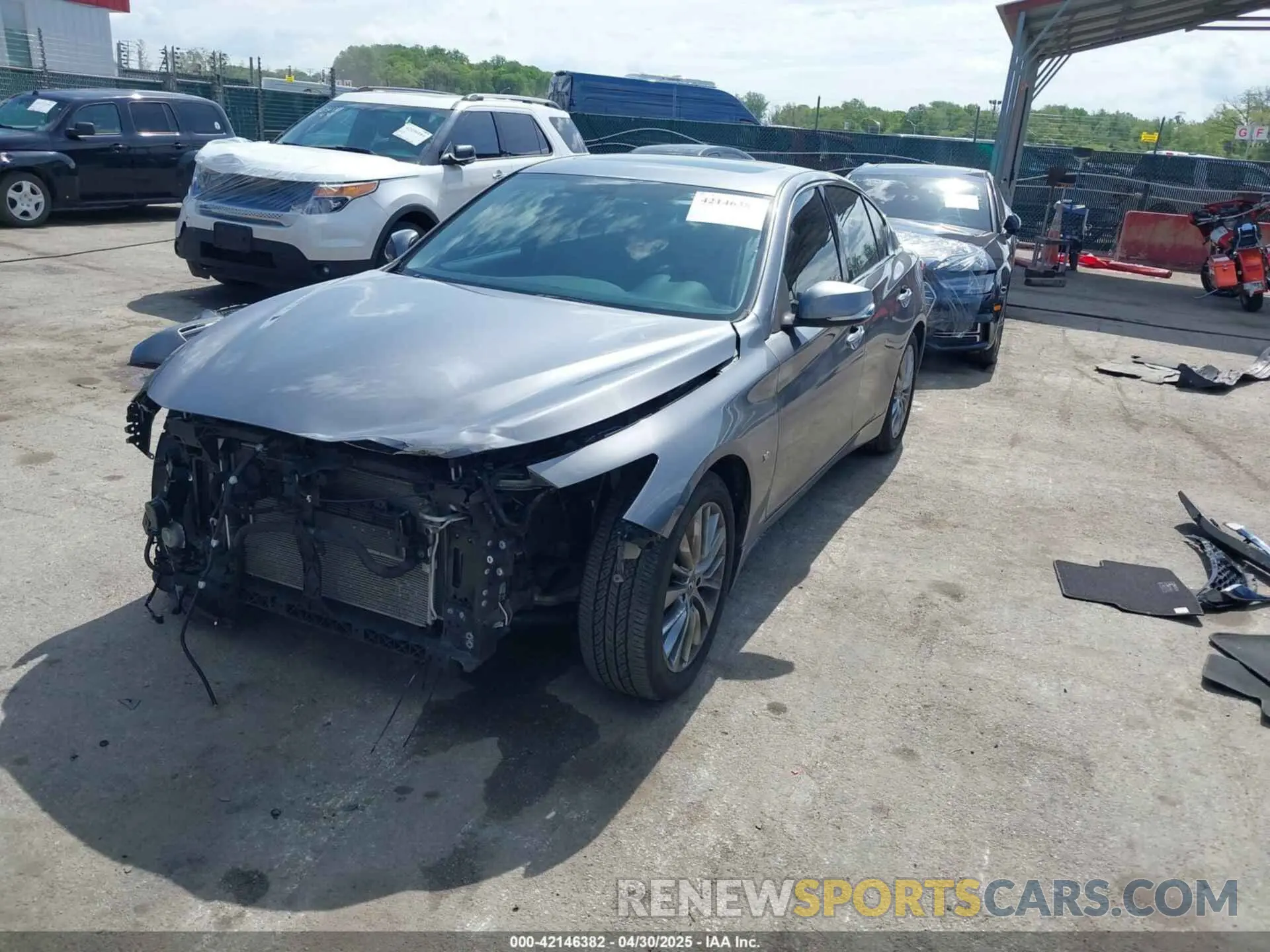 2 Photograph of a damaged car JN1EV7ARXKM552181 INFINITI Q50 2019