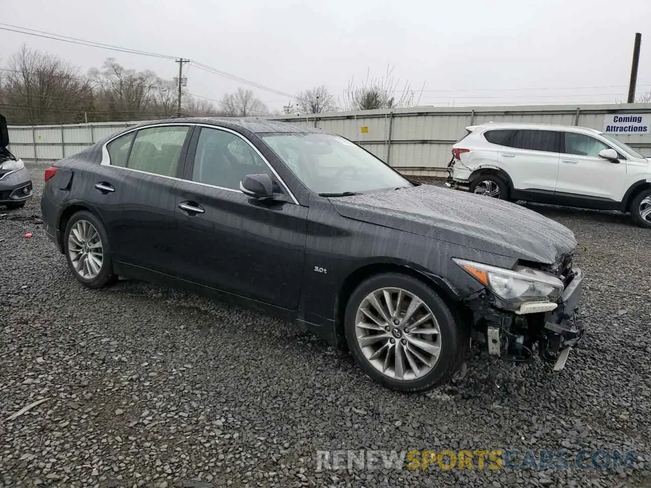 4 Фотография поврежденного автомобиля JN1EV7ARXKM554819 INFINITI Q50 2019