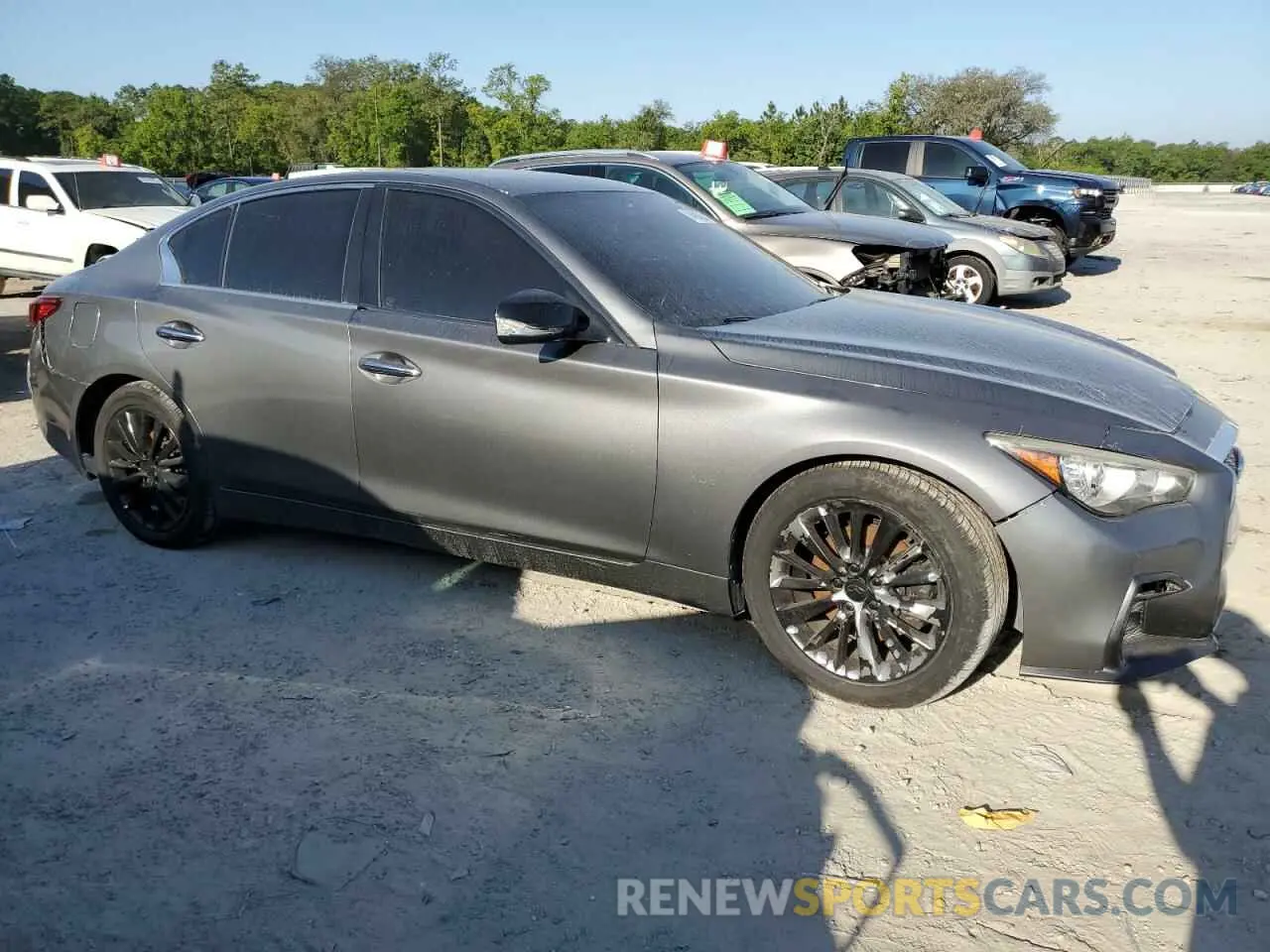 4 Фотография поврежденного автомобиля JN1EV7ARXKM555808 INFINITI Q50 2019