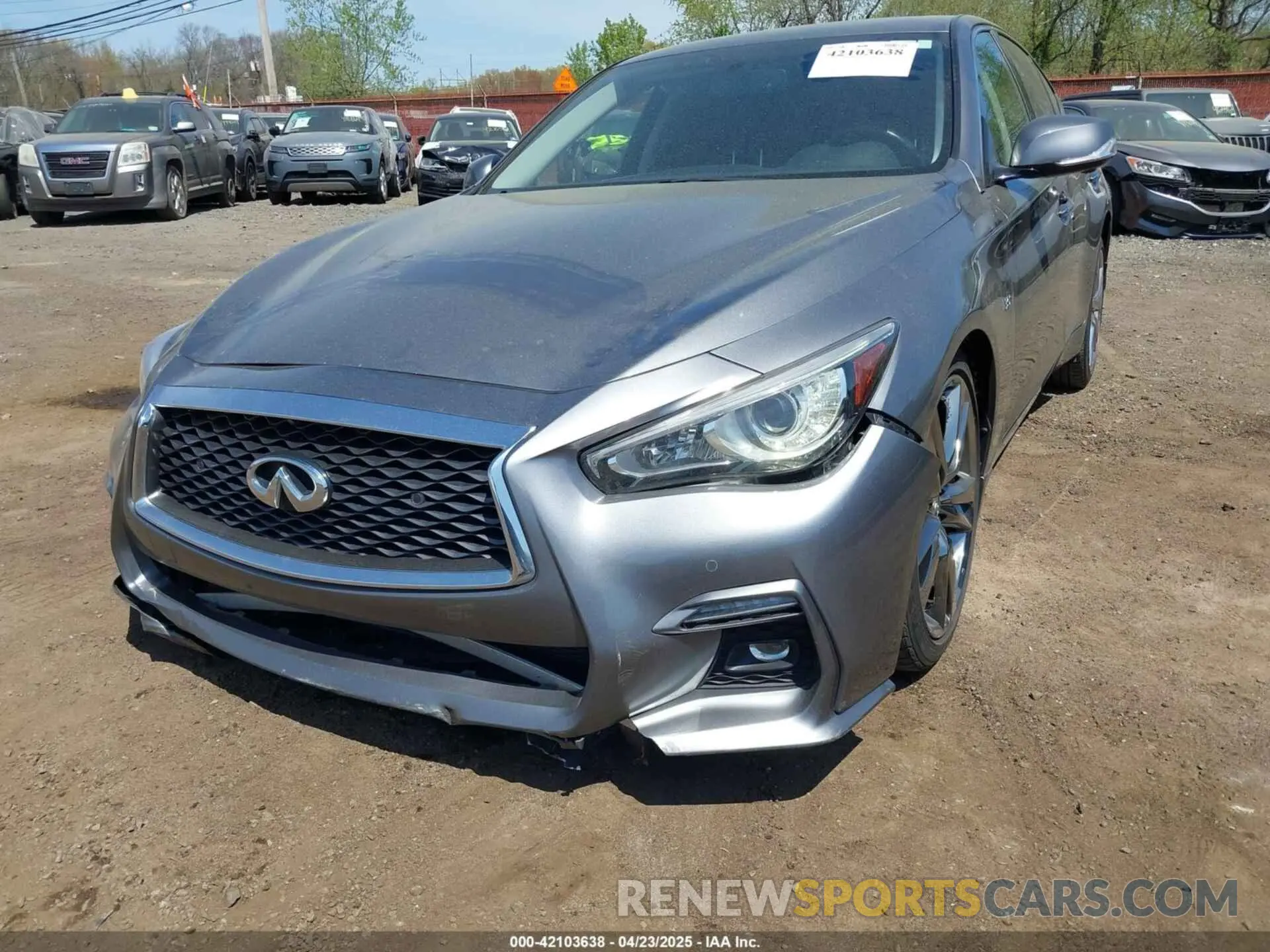 6 Photograph of a damaged car JN1EV7ARXKM592003 INFINITI Q50 2019