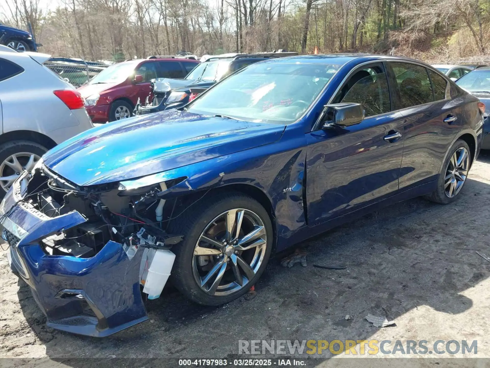 2 Photograph of a damaged car JN1EV7ARXKM592101 INFINITI Q50 2019