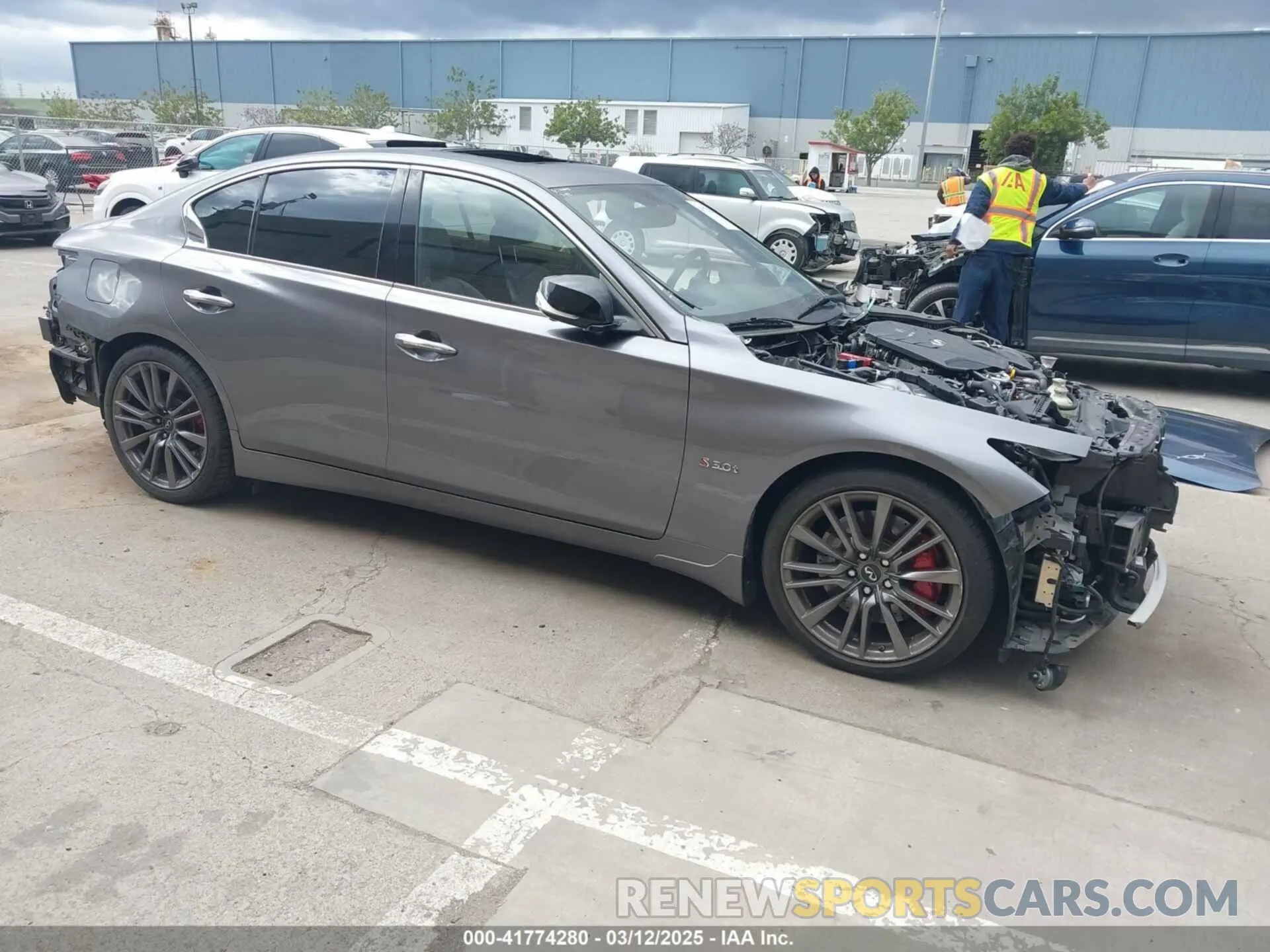 1 Photograph of a damaged car JN1FV7AP4KM760849 INFINITI Q50 2019
