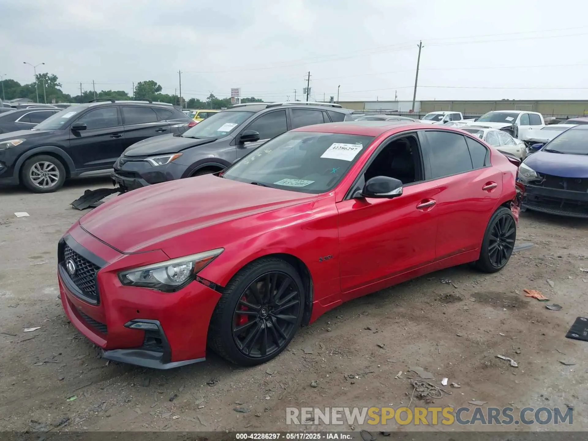 2 Photograph of a damaged car JN1FV7AR0KM800068 INFINITI Q50 2019