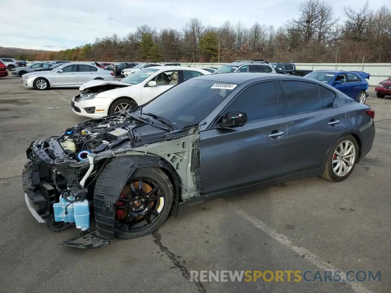 1 Фотография поврежденного автомобиля JN1FV7AR1KM830227 INFINITI Q50 2019