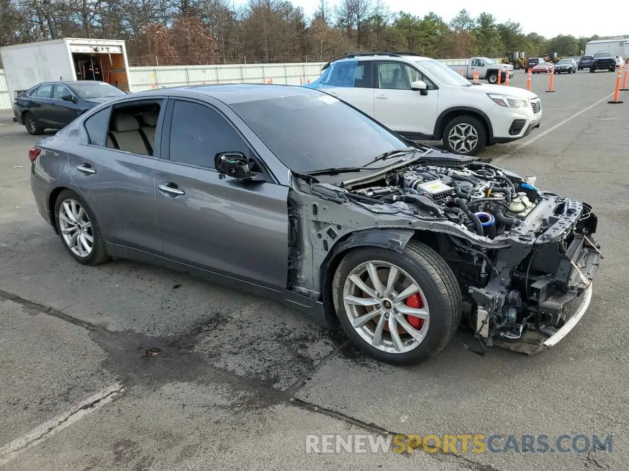 4 Фотография поврежденного автомобиля JN1FV7AR1KM830227 INFINITI Q50 2019