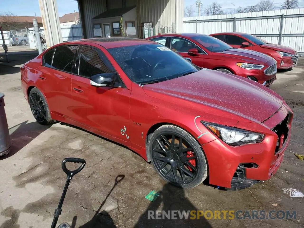 4 Photograph of a damaged car JN1FV7AR4KM800011 INFINITI Q50 2019