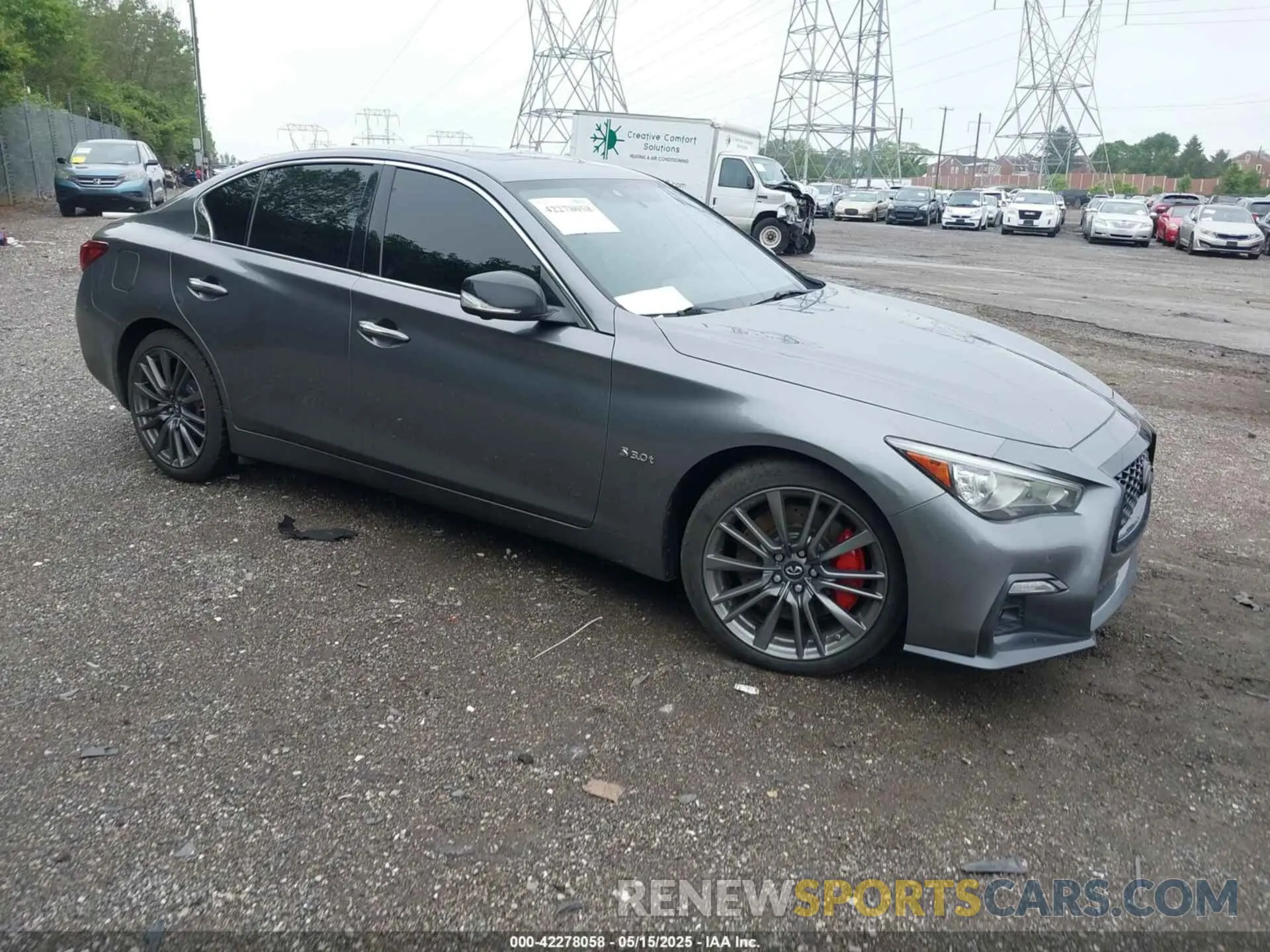 1 Photograph of a damaged car JN1FV7AR9KM800828 INFINITI Q50 2019
