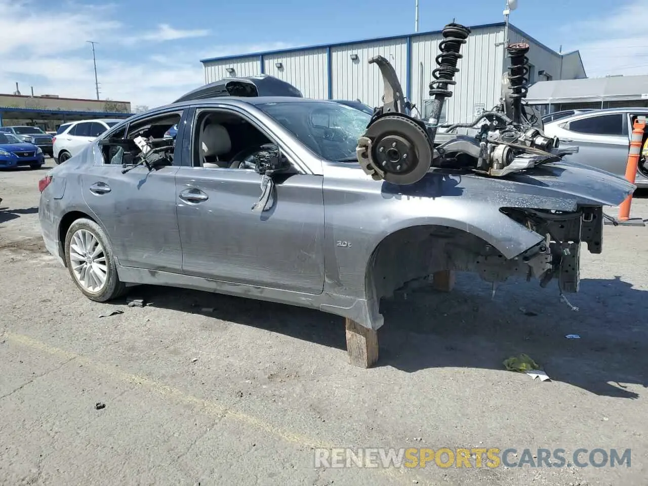 4 Фотография поврежденного автомобиля JN1EV7AP1LM208819 INFINITI Q50 2020