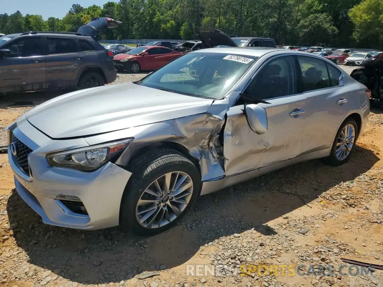 1 Photograph of a damaged car JN1EV7AP2LM206478 INFINITI Q50 2020